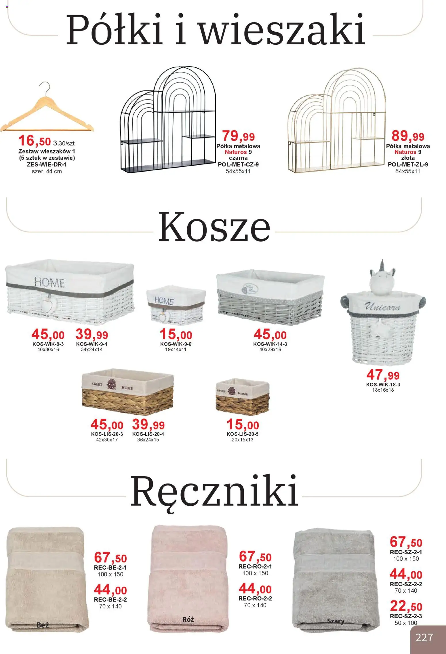 Bodzio Katalog od 01.01.2026 | Strona: 227 | Produkty: Półka, Wieszaki