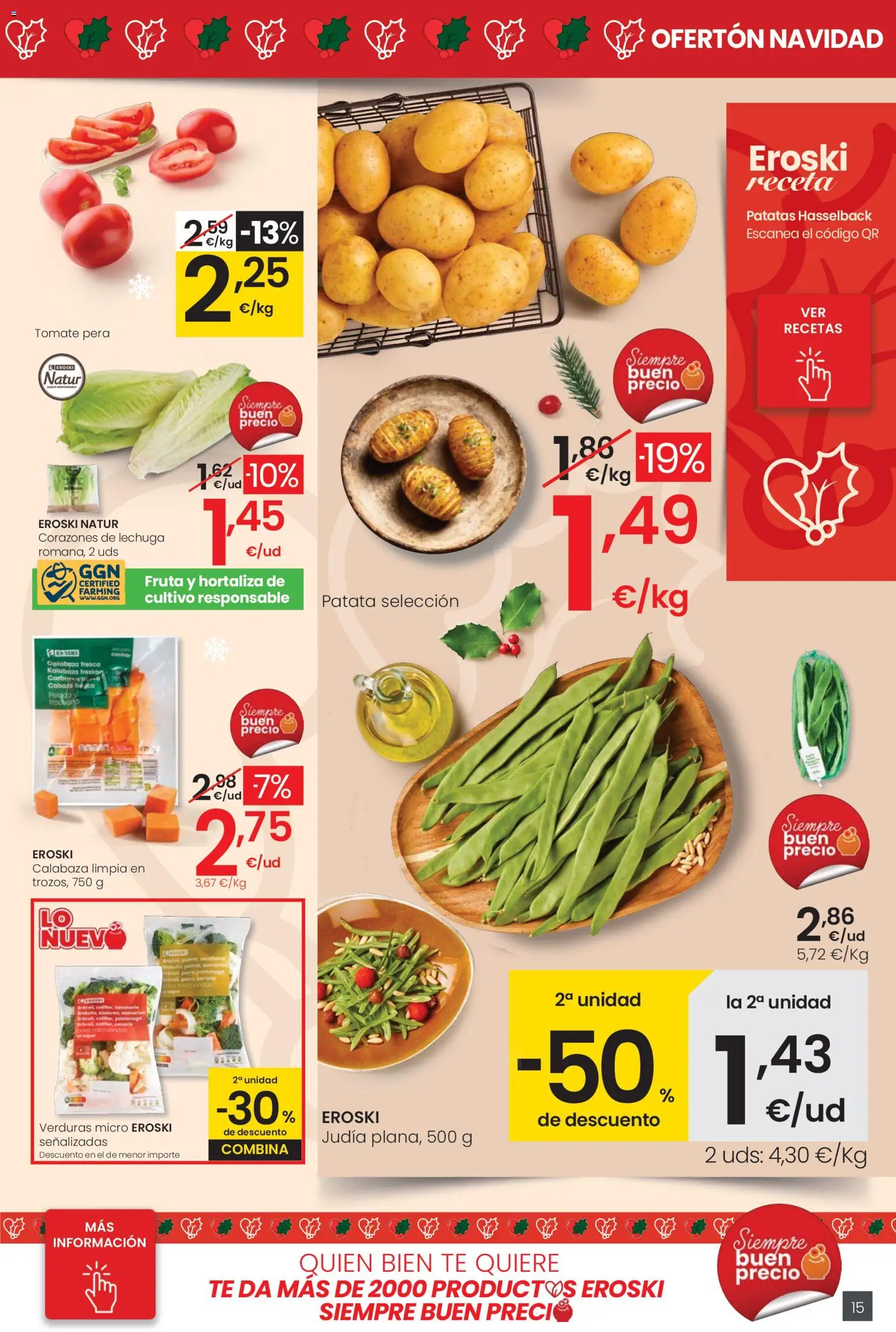Eroski - Ofertón Navidad  │ válido desde el 27.11.2025 | Página: 15 | Productos: Πράσινο τσάι, Té