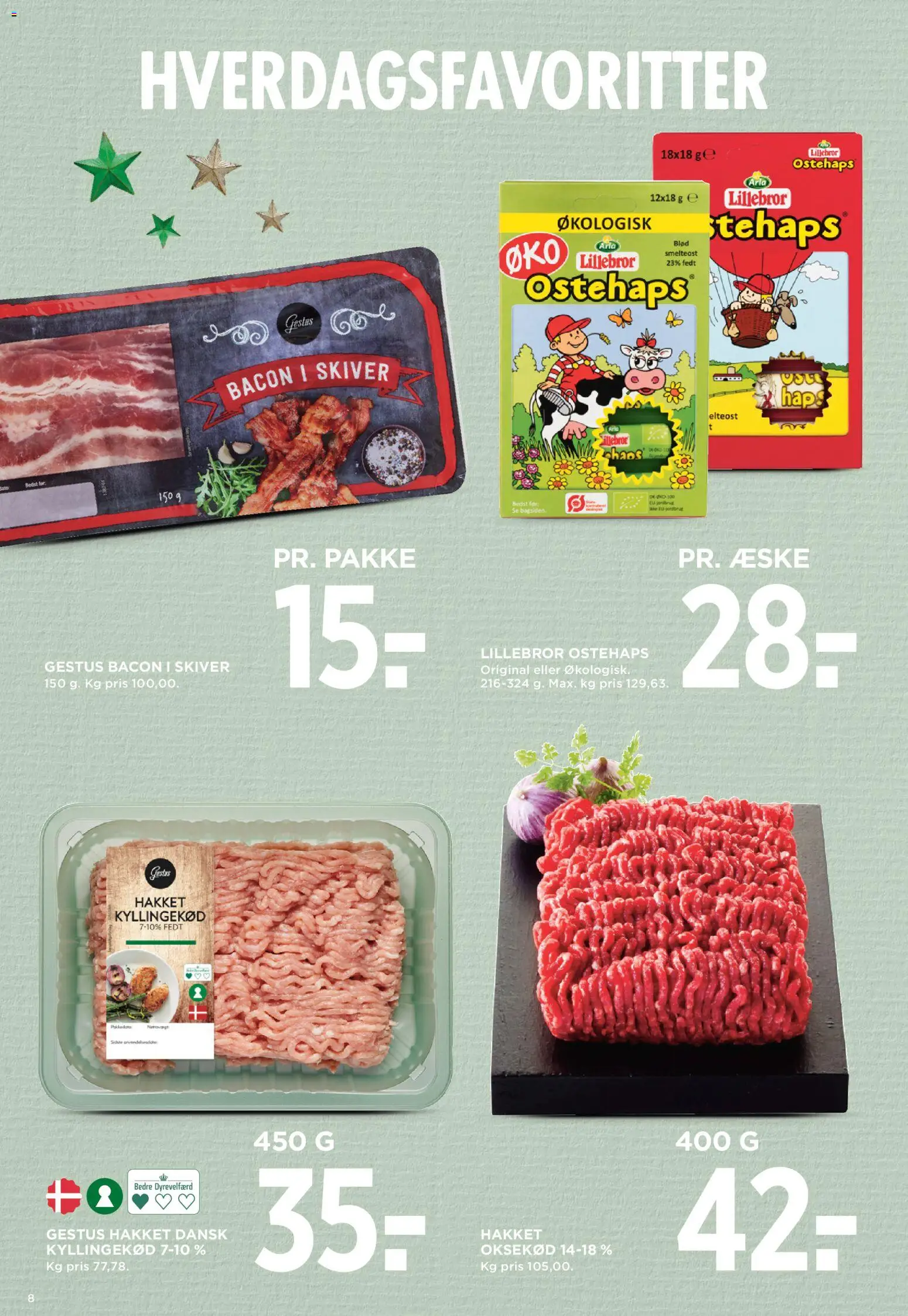Meny tilbudsavis – gyldig fra 21.11.2025 | Side: 10 | Produkter: Kyllingekød, Oksekød, Bacon, Ostehaps