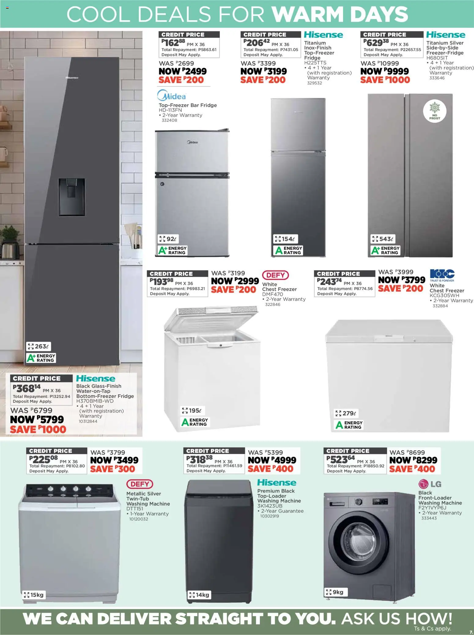 New House and Home catalogue – valid from 19.01.2026 | Page: 7 | Products: Freezer, Washing machine, Fridge, Chest freezer