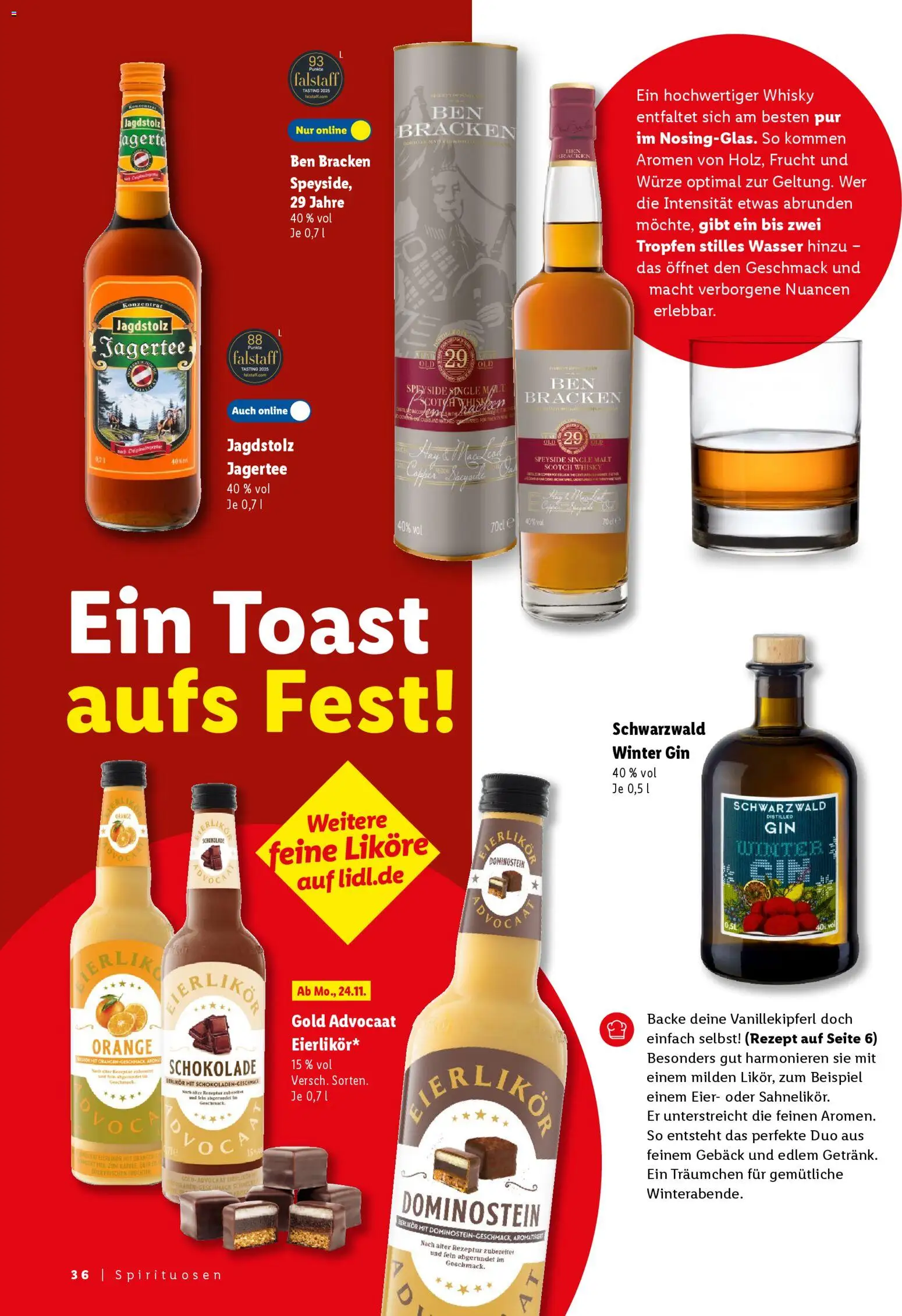 Lidl - Black Friday – gültig ab 31.10.2025 | Seite: 38 | Produkte: Whisky, Eier, Toast, Wasser