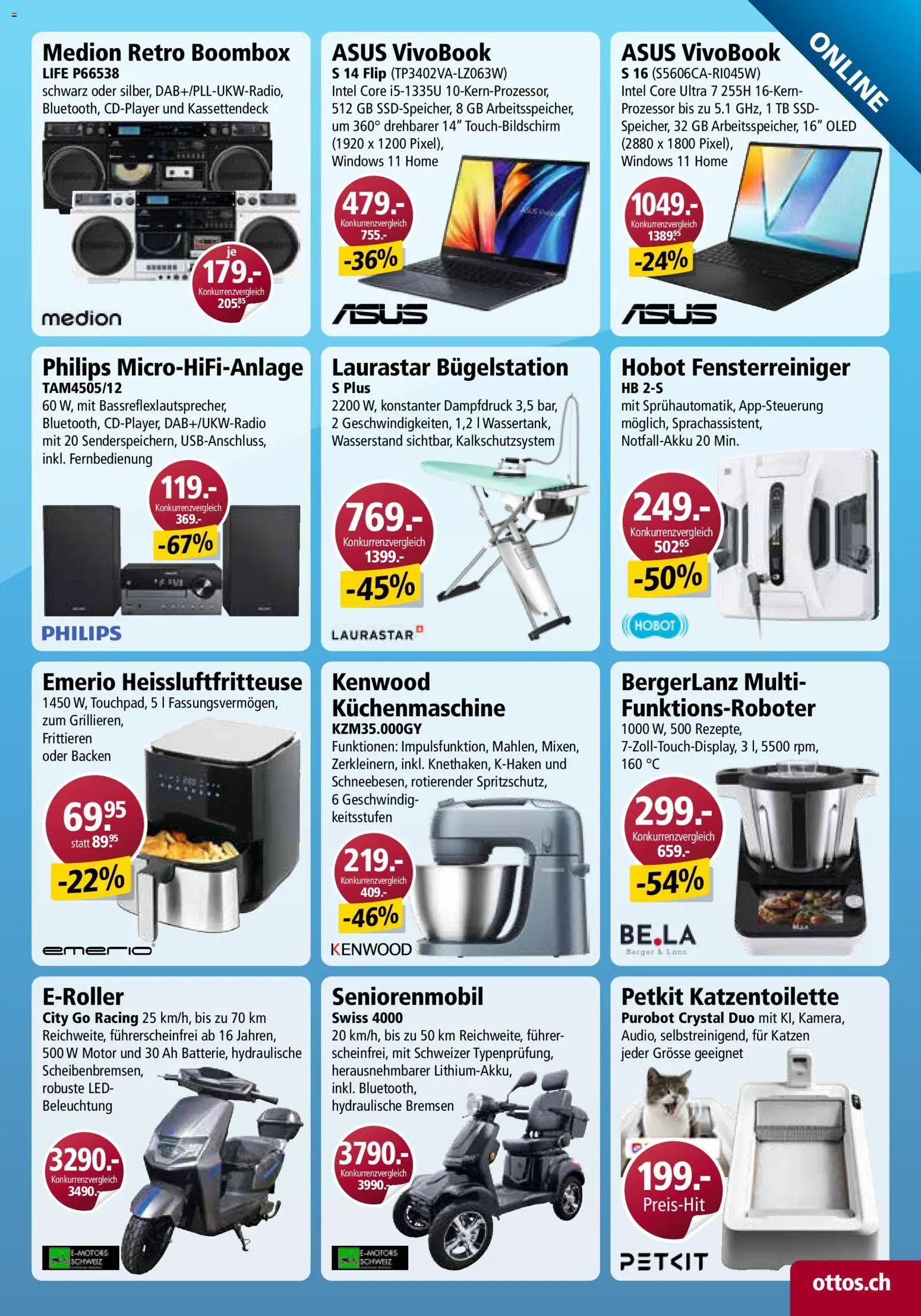 Otto's Aktionen Online – gültig ab 22.11.2025 | Seite: 3 | Produkte: Heißluftfritteuse, Philips