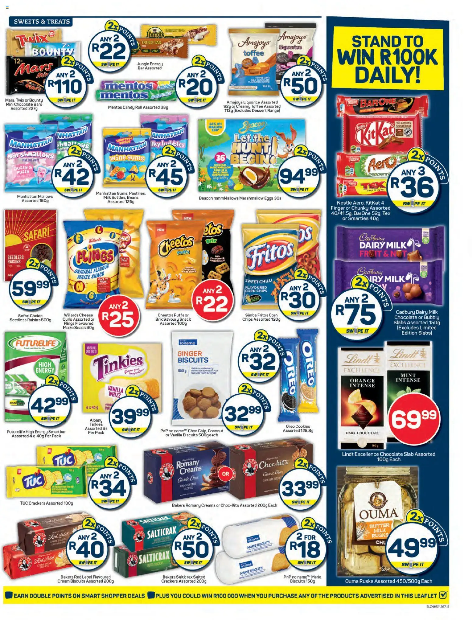 New Pick n Pay catalogue – valid from 25.02.2026 | Page: 5 | Products: Eggs, Chocolate, Wine, Rusks