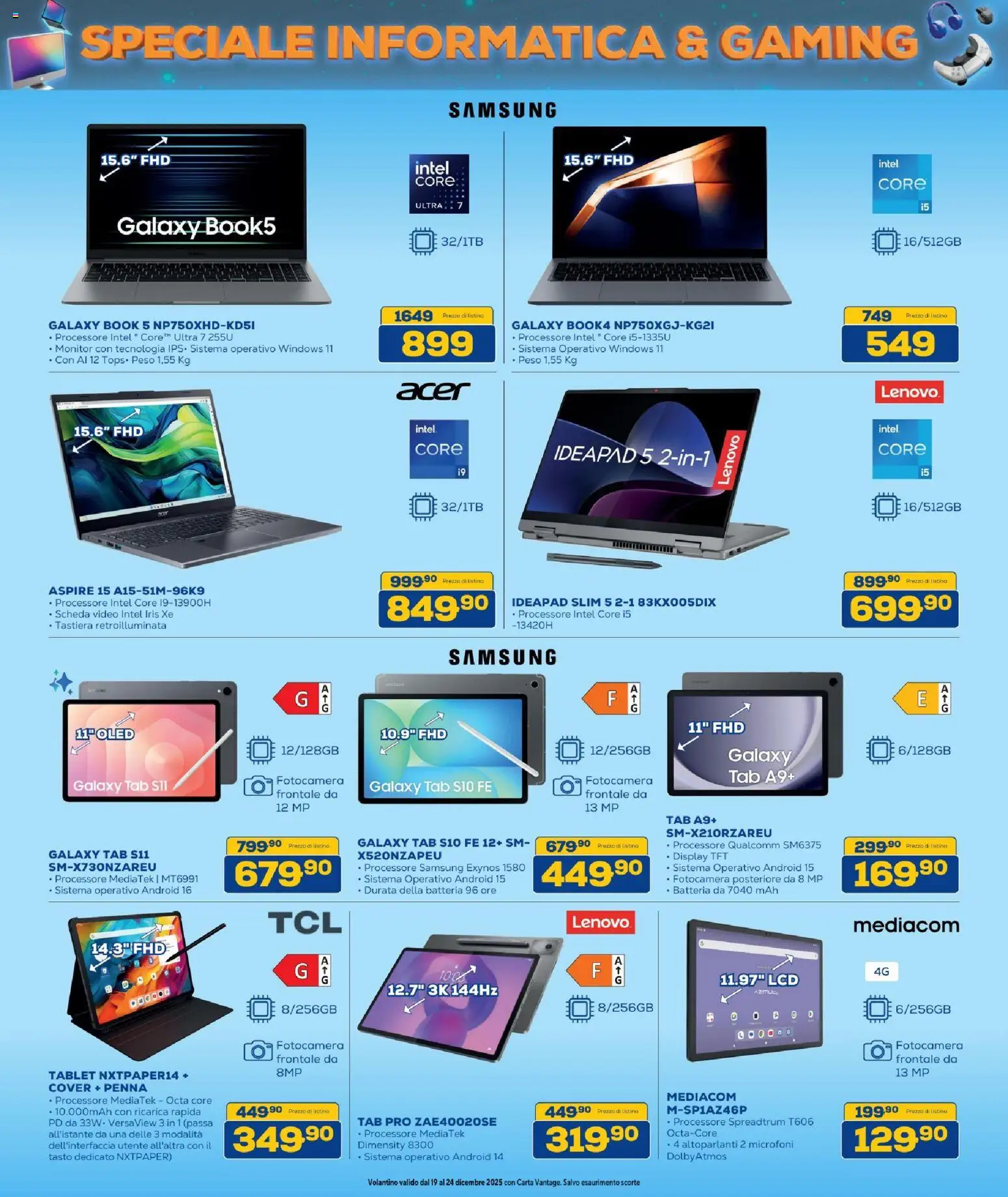 Volantino BRUNO del 19.12.2025 | Pagina: 2 | Prodotti: Monitor, Tastiera, Video, Fotocamera