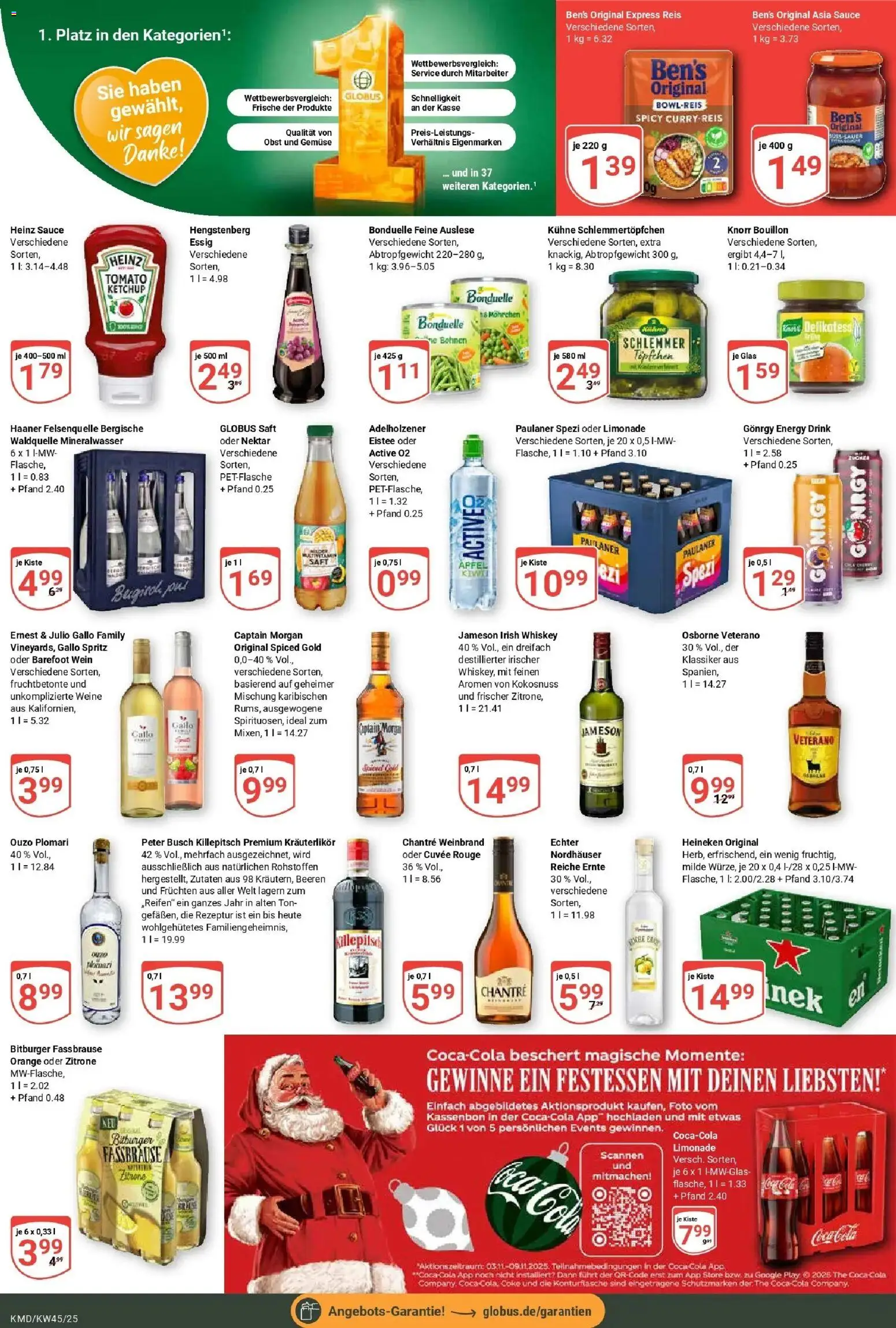 Globus prospekt Köln	 – gültig ab 03.11.2025 | Seite: 3 | Produkte: Ouzo, Heineken, Obst, Ouzo plomari