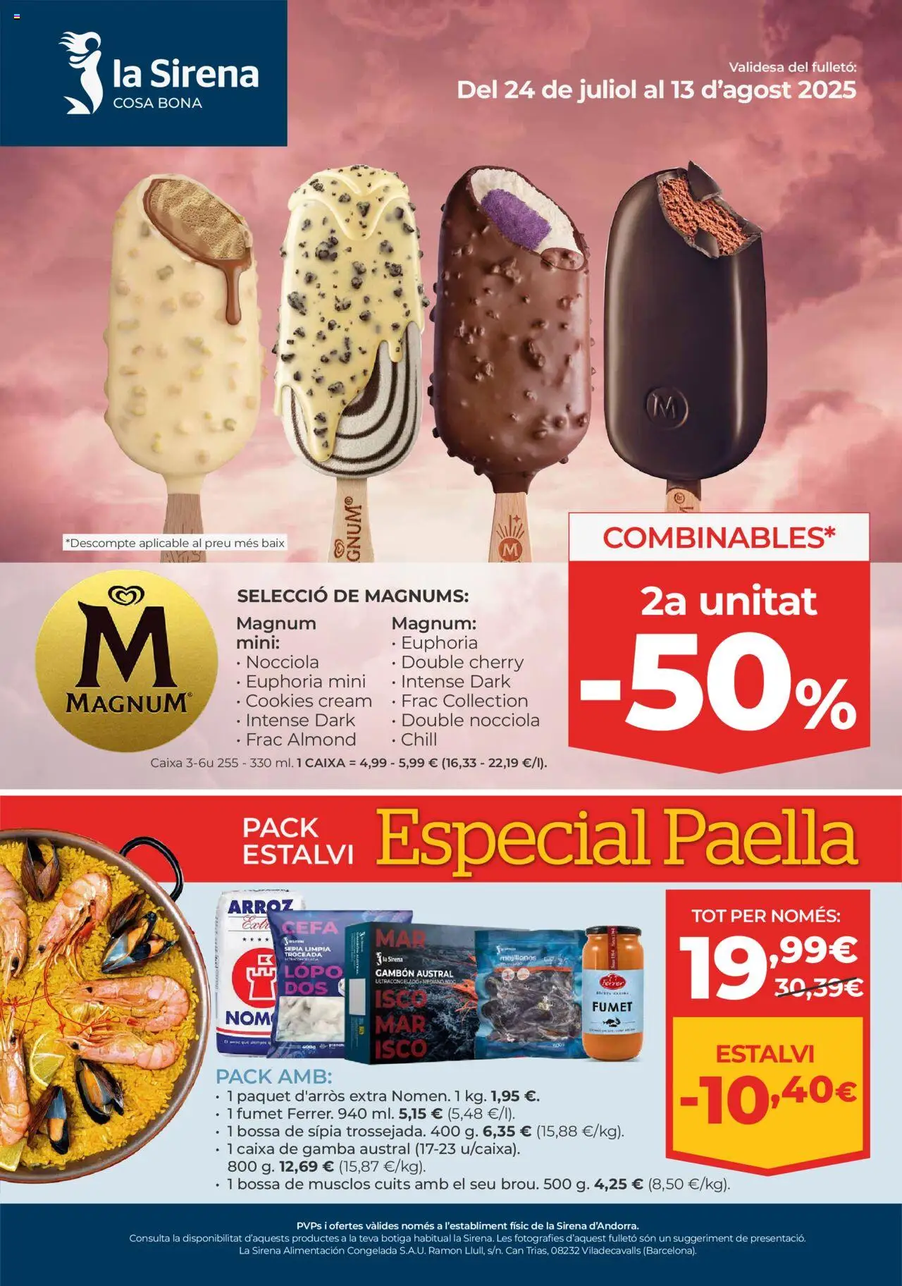 La Sirena - Folleto │ válido desde el 24.07.2025 | Página: 1 | Productos: Arroz, Gamba