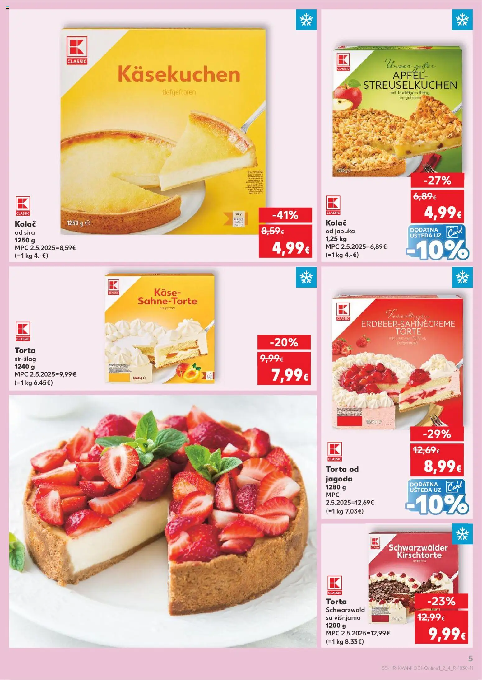 Kaufland katalog | vrijedi od 29.10.2025 | Stranica: 5 | Proizvodi: Torta, Jabuka