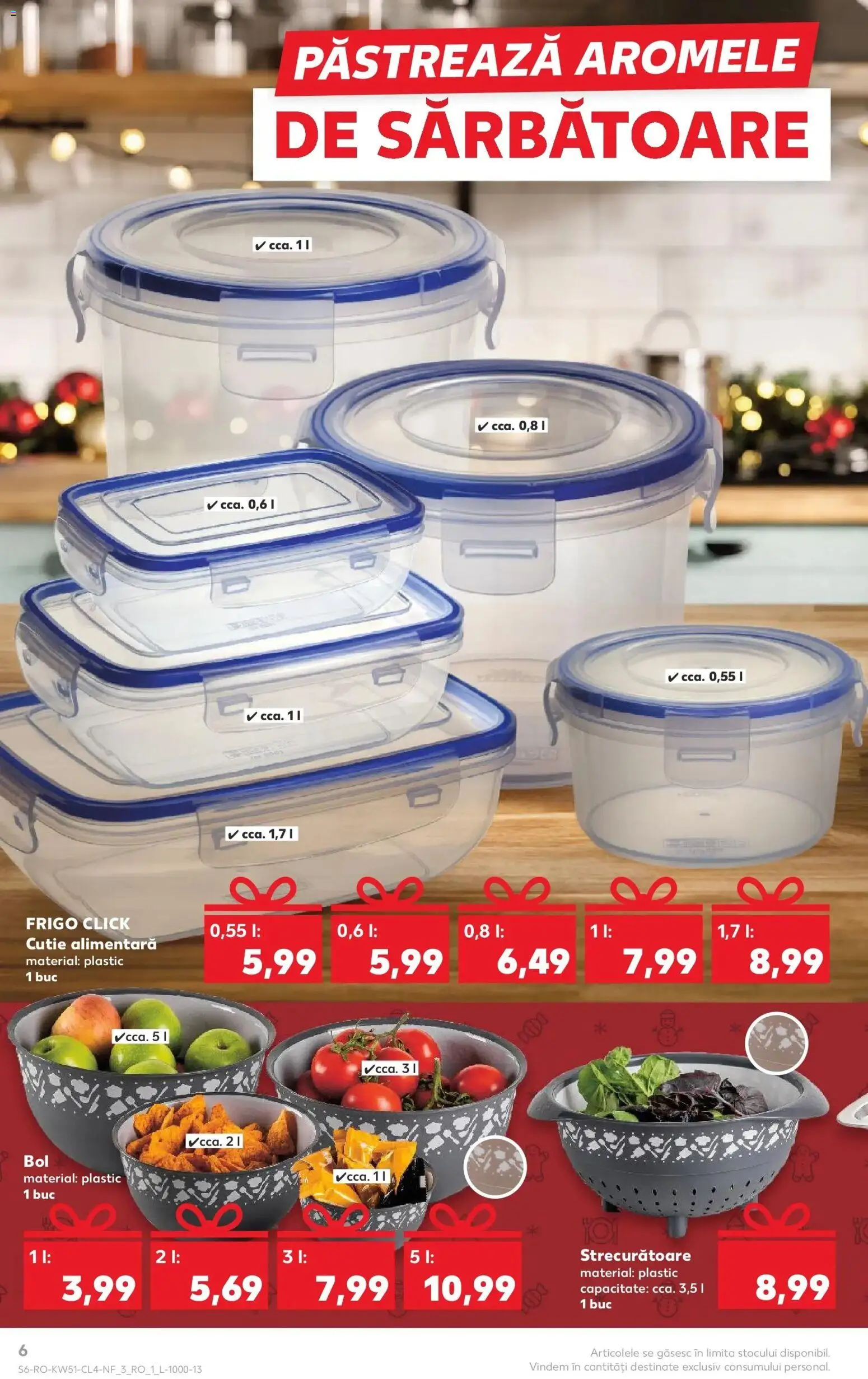 Noul catalog Kaufland – valabil de la 17.12.2025 | Pagină: 6 | Produse: Bol, Cutie