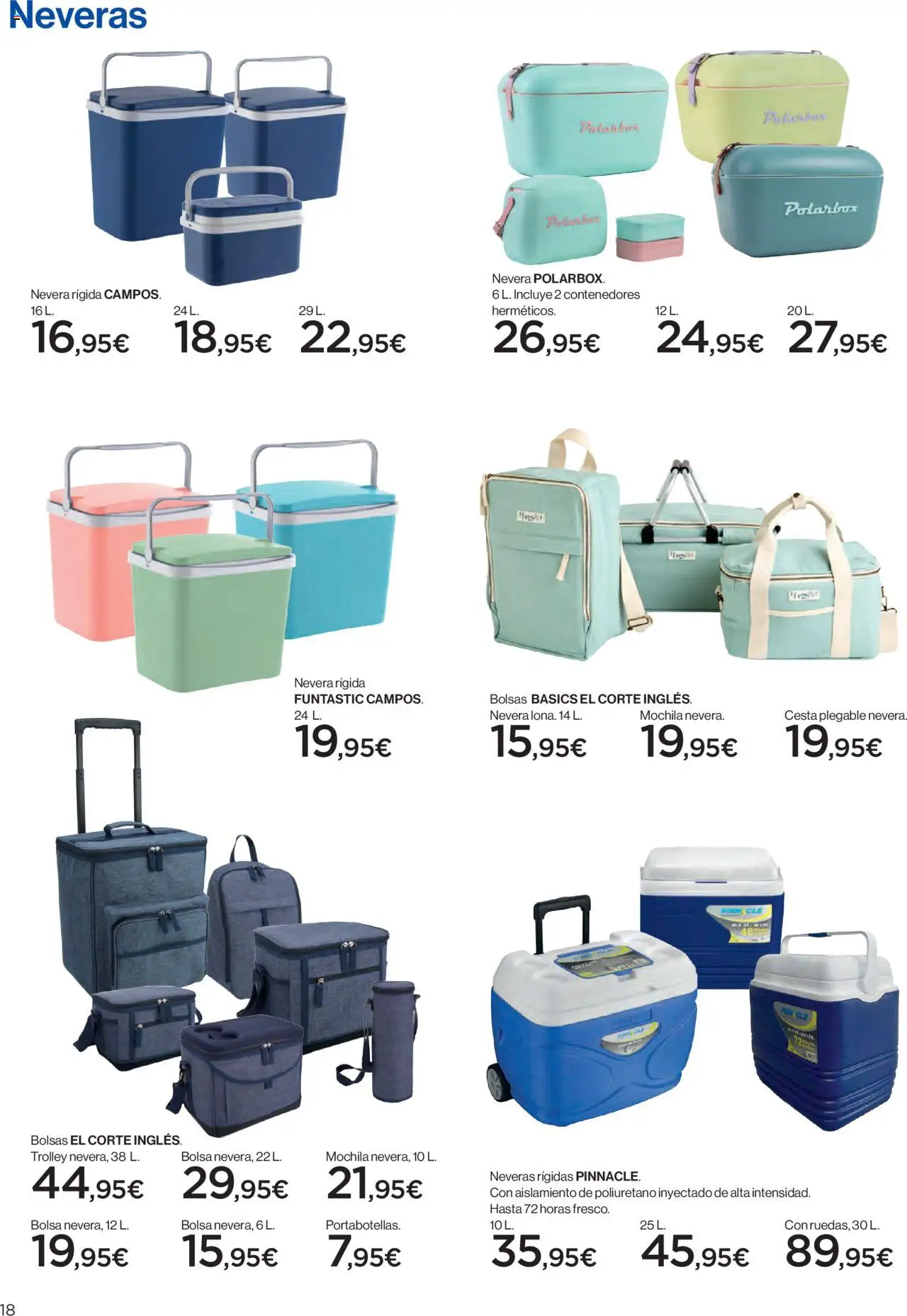Hipercor catálogo │ válido desde el 05.05.2025 | Página: 18 | Productos: Mochila, Bolsa, Nevera, Cesta