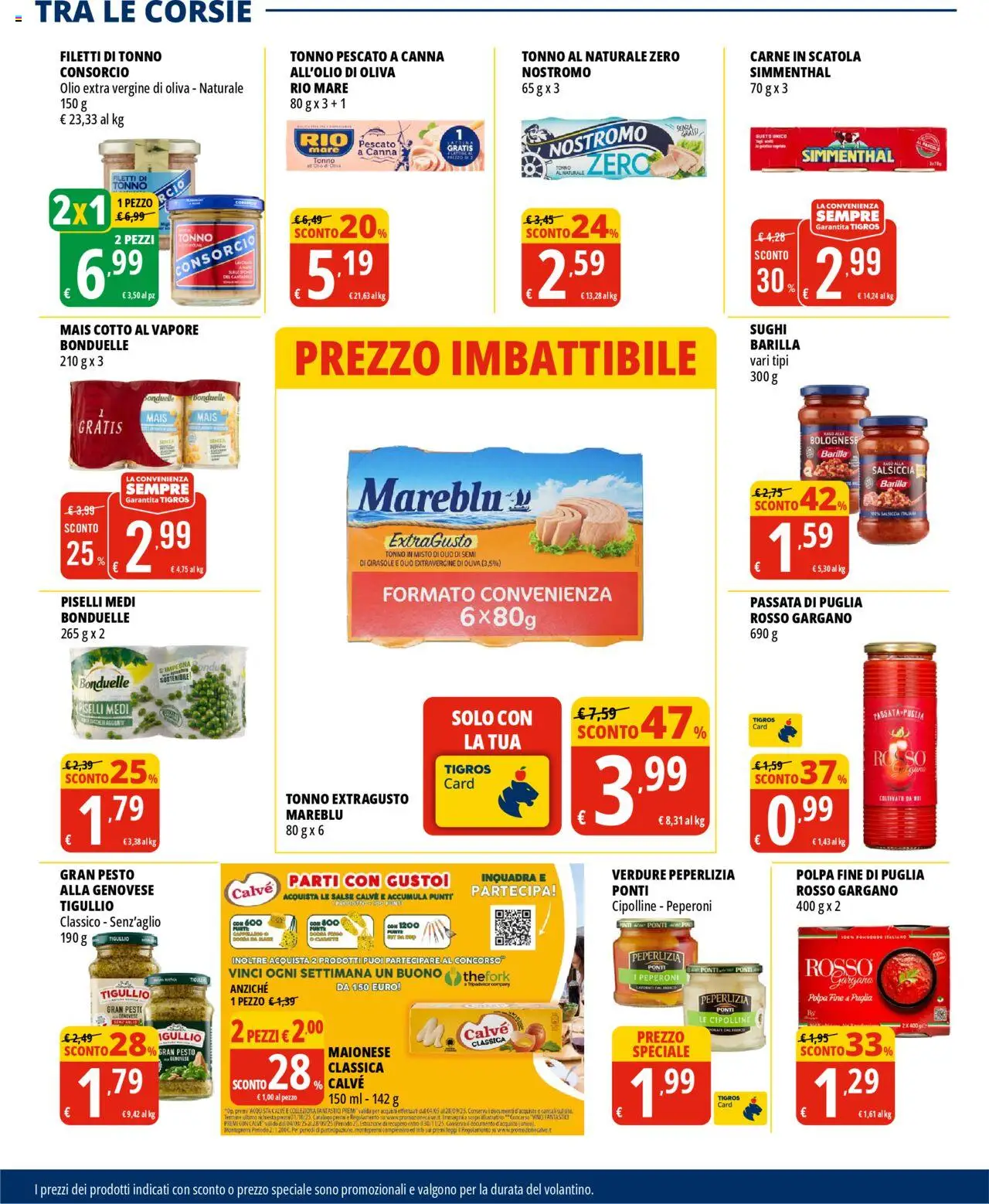Volantino Tigros del 19.08.2025 | Pagina: 12 | Prodotti: Peperoni, Olio, Tonno al naturale, Cipolline