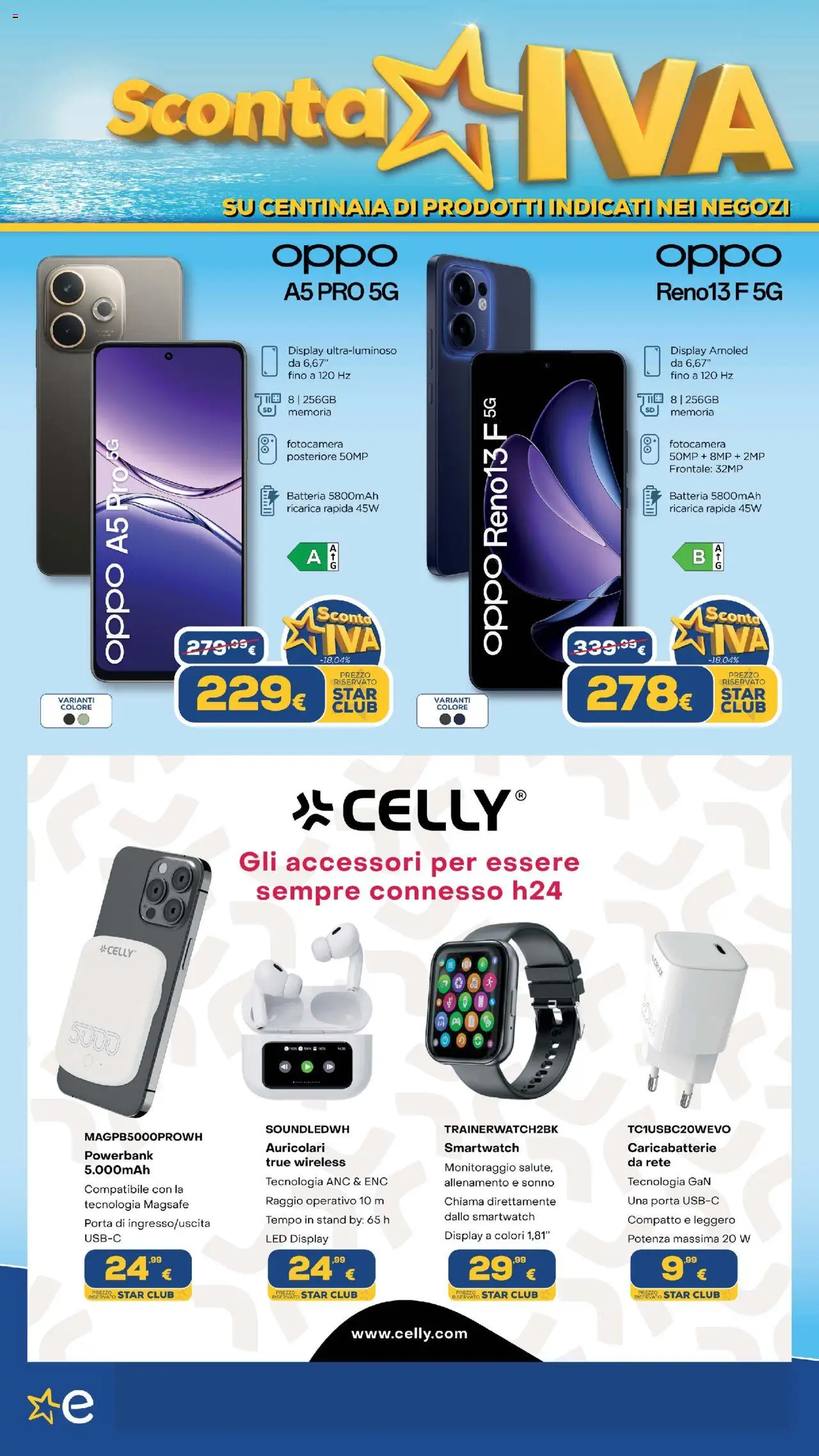 Volantino Euronics del 31.07.2025 | Pagina: 10 | Prodotti: Auricolari, Fotocamera, Smartwatch, Batteria