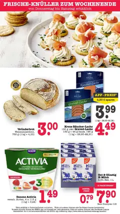 Edeka prospekt Offenbach	 ab 20.04.2026 gültig | Seite: 63 | Produkte: Danone activia, Milch, Fisch, Räucherlachs