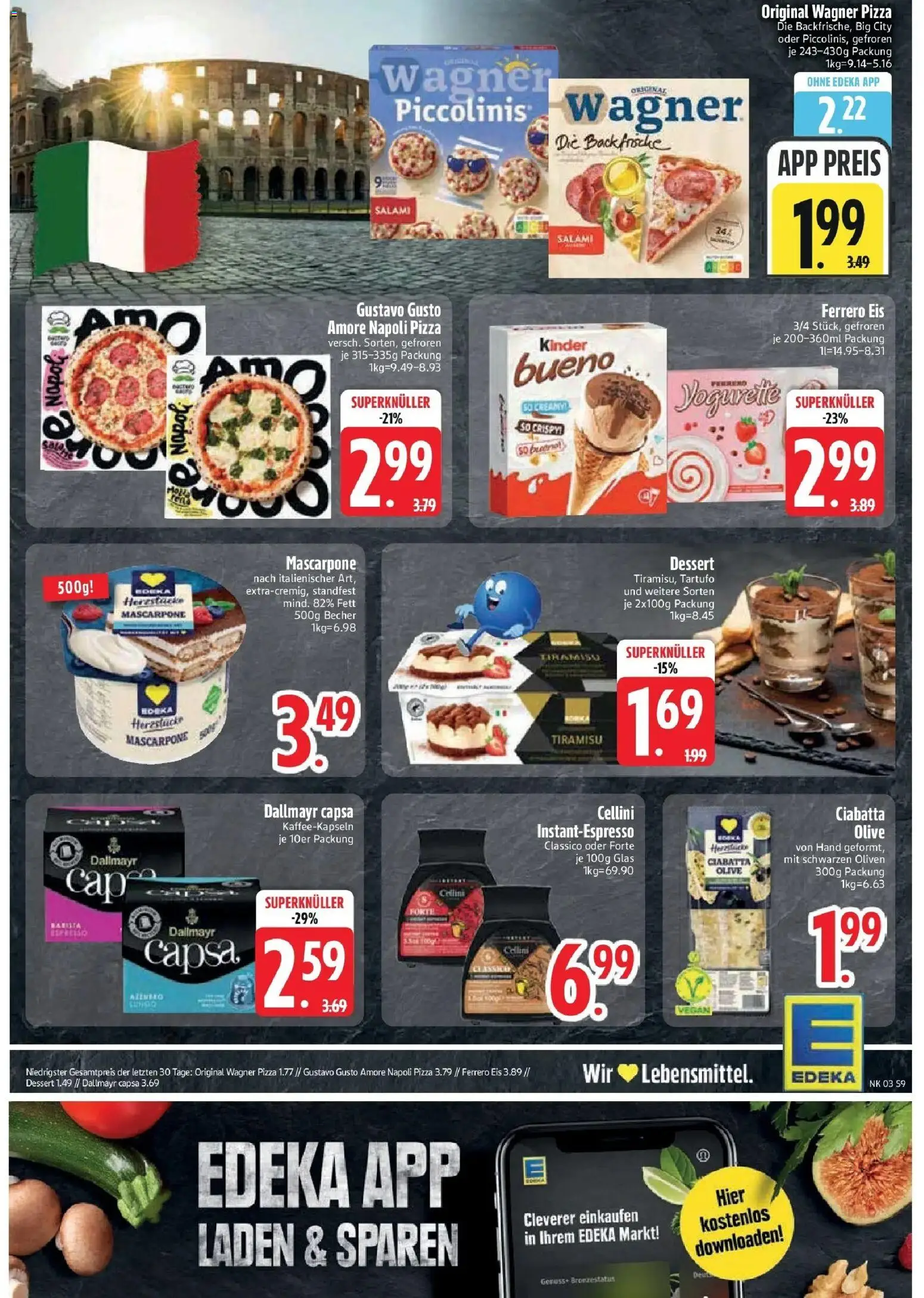 Edeka prospekt Ottobrunn	 – gültig ab 11.01.2026 | Seite: 11 | Produkte: Yogurette, Wagner pizza, Dallmayr, Pizza