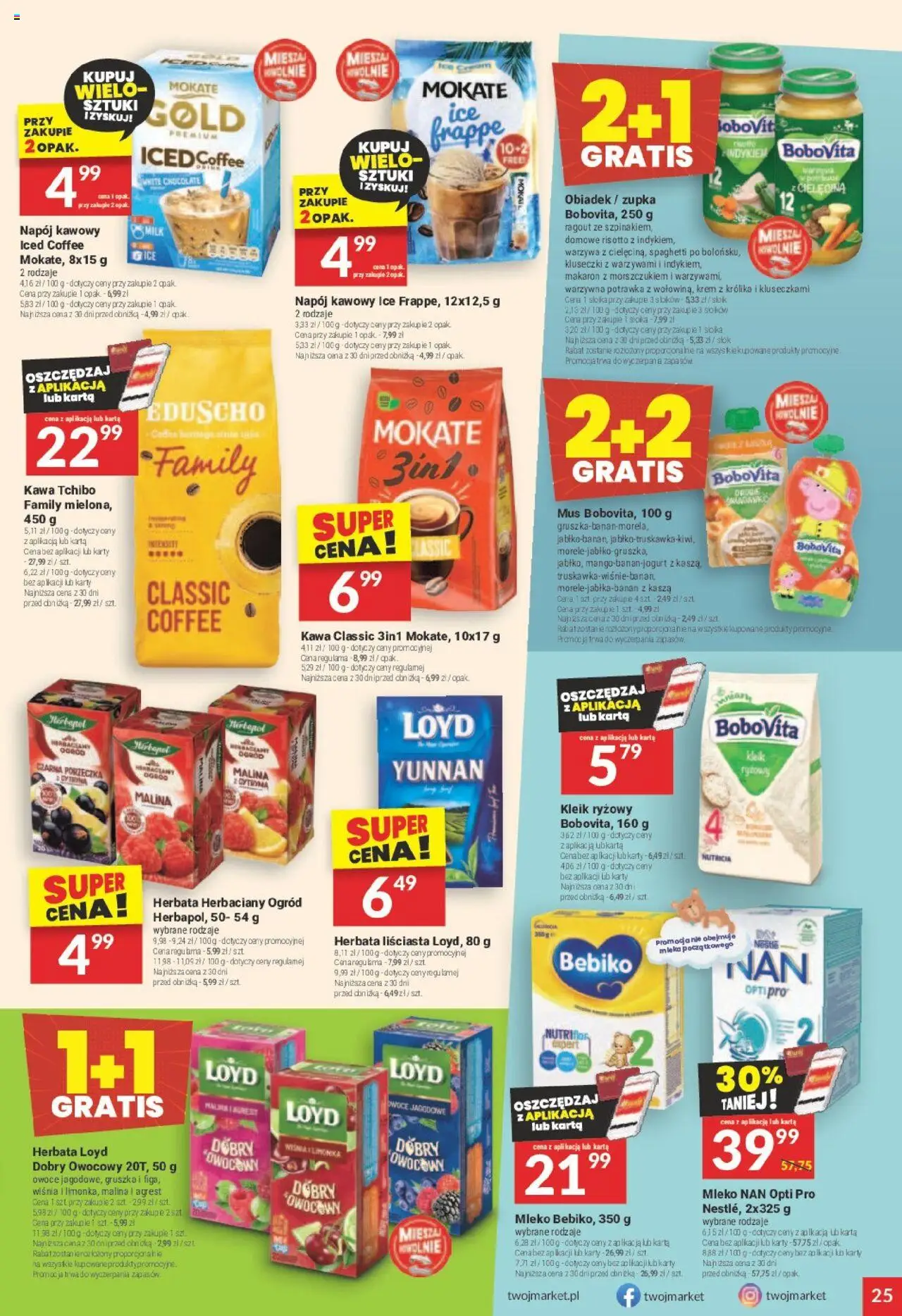 Twój Market Gazetka od 20.08.2025 | Strona: 25 | Produkty: Malina, Porzeczka, Kawa, Krem