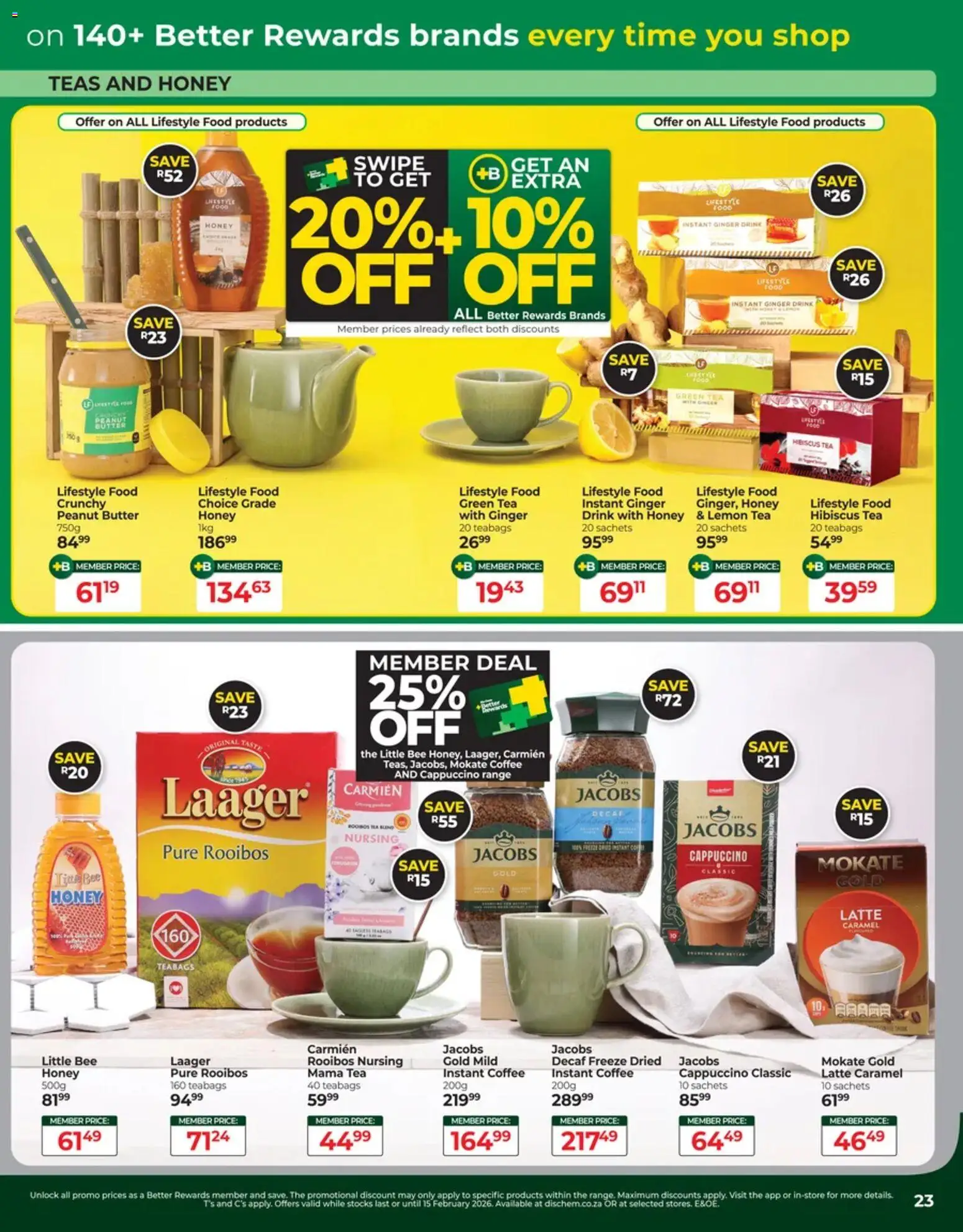New Dis-Chem catalogue – valid from 13.01.2026 | Page: 23 | Products: Butter, Coffee, Estuche organizador de viaje, Caramel