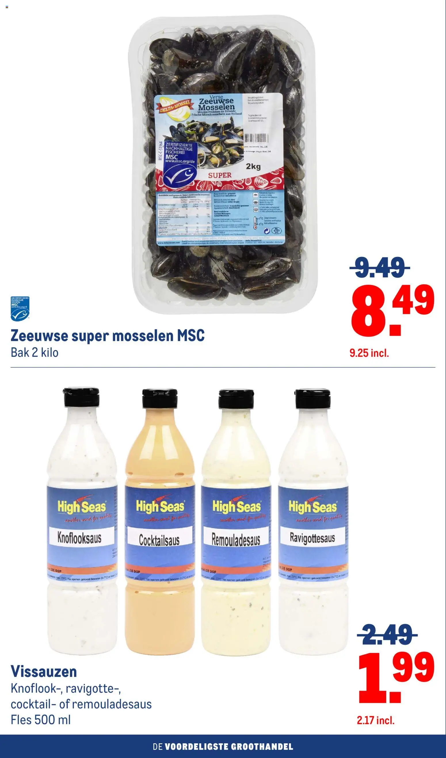 {H1} | Pagina: 62 | Producten: Fles, Mosselen