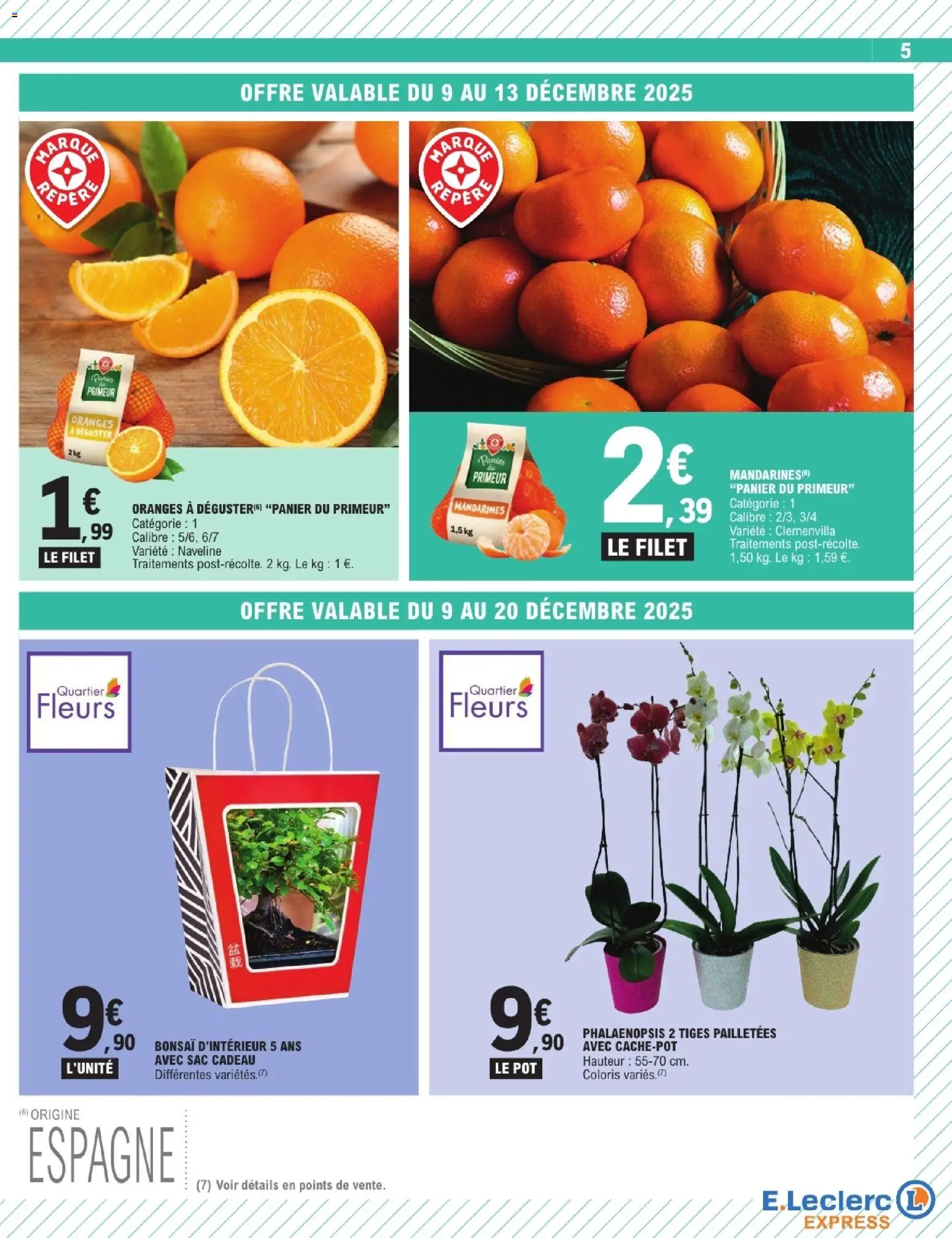 {H1} | Page: 5 | Produits: Bonsai, Sac, Oranges, Mandarines