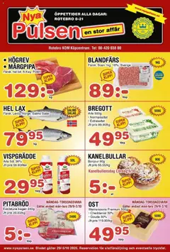 Nya Pulsen - erbjudanden - Förhandsvisning av reklamblad från butik Nya Pulsen aktuell från 29.09.2025