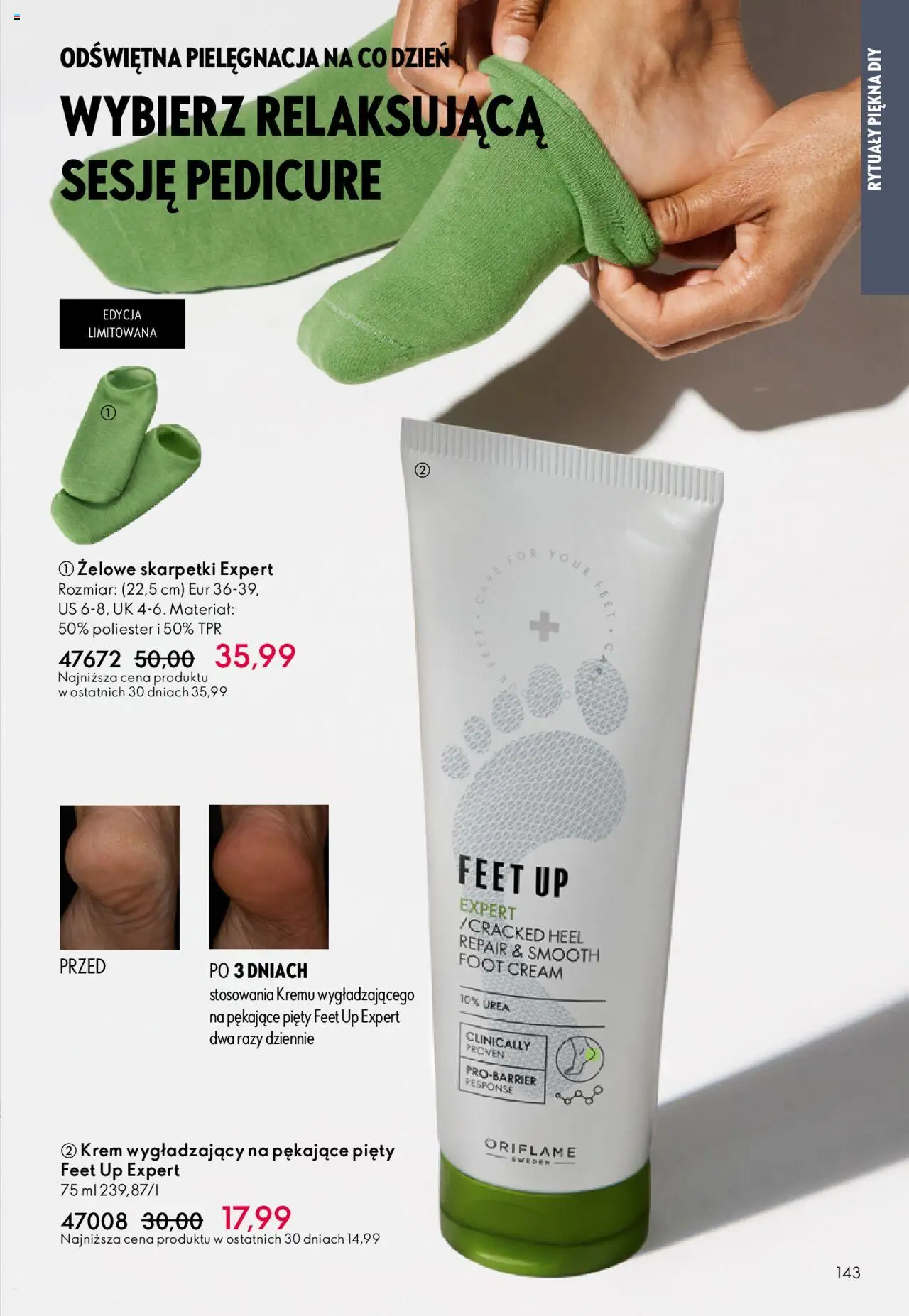 Oriflame Katalog 13 2025 od 07.09.2025 | Strona: 143 | Produkty: Skarpetki, Krem