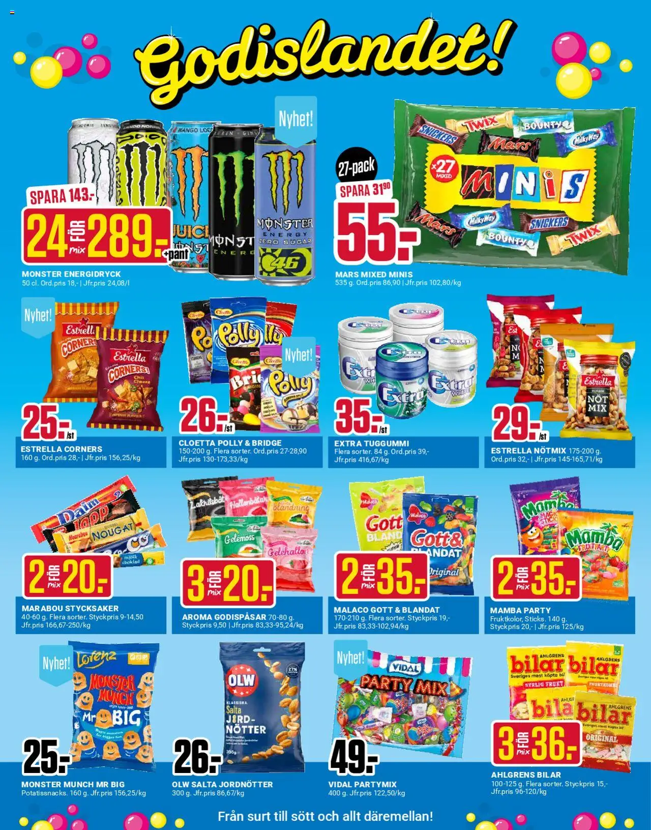 ÖoB reklamblad aktuell från 08.09.2025 | Sida: 2 | Produkter: Jordnötter, Energidryck, Nötter, Mango