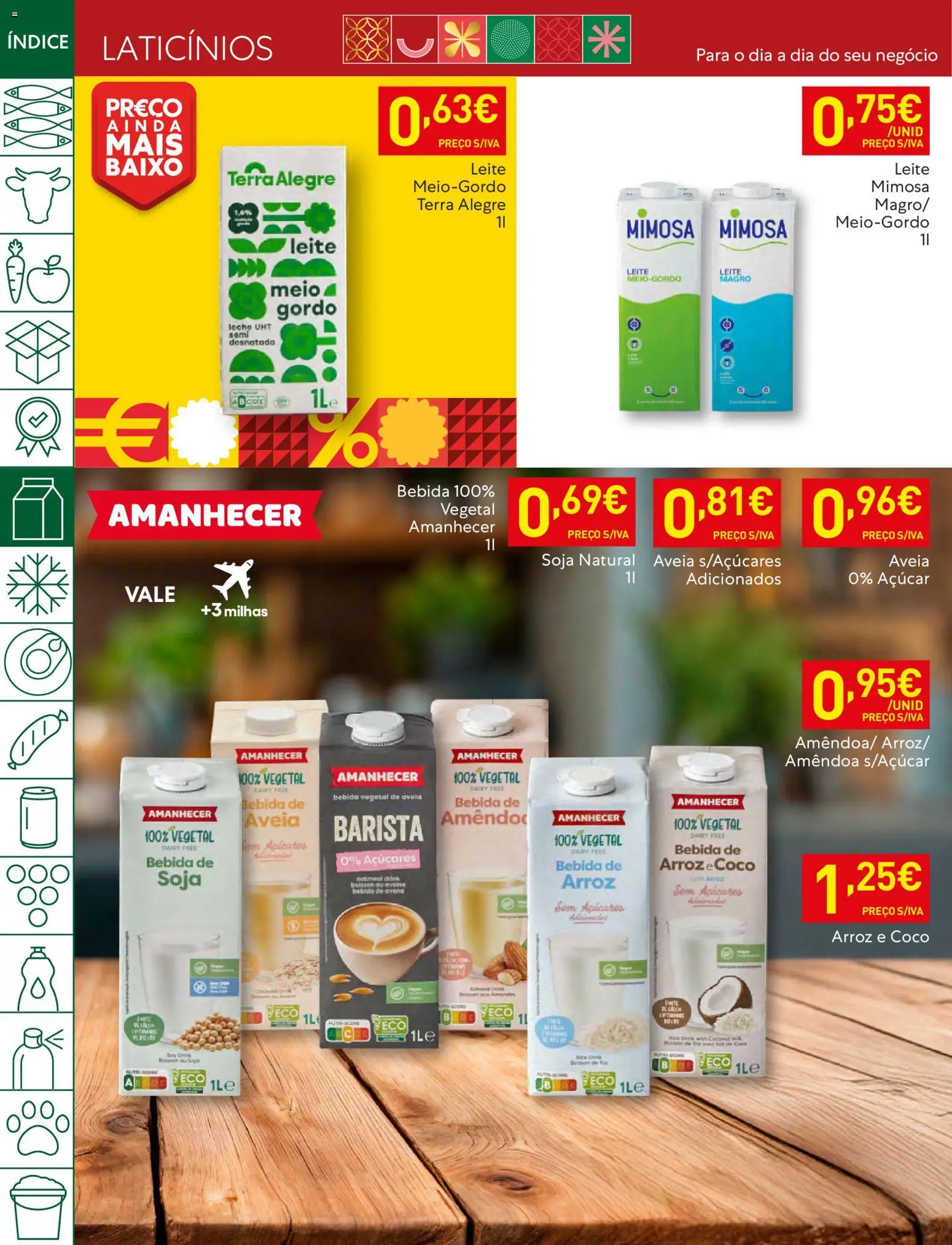 Recheio folheto │ válido de 09.12.2025 | Página: 12 | Produtos: Leite, Arroz, Açúcar, Bebida