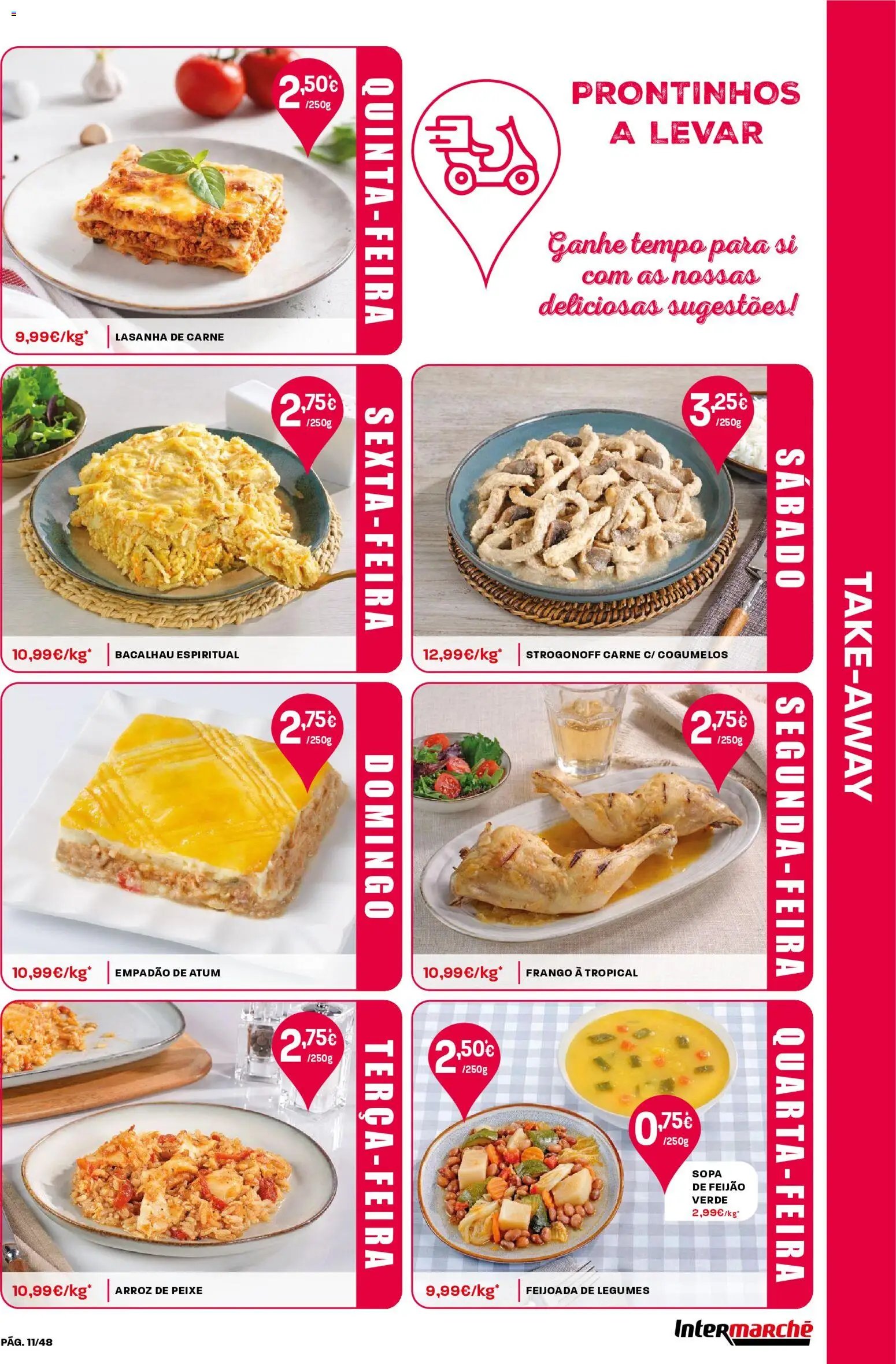Intermarché folheto │ válido de 08.01.2026 | Página: 11 | Produtos: Bacalhau, Arroz, Carne, Cogumelos