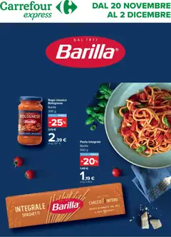 Anteprima del volantino Carrefour Express Barilla catalogo valido a partire dal 20.11.2025