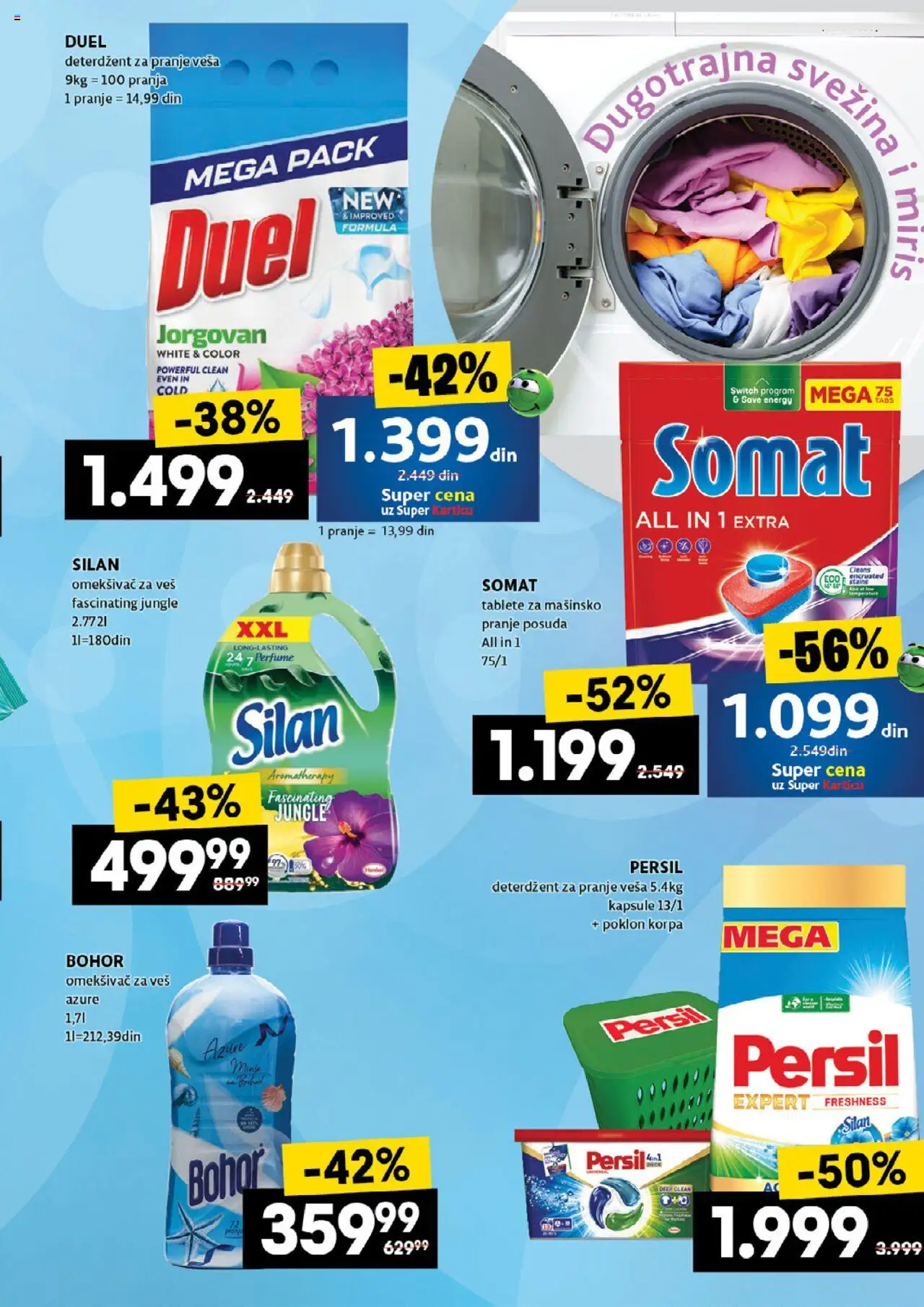 Idea katalog - važi od 03.07.2025 | Strana: 47 | Proizvode: Somat, Silan, Korpa, Persil