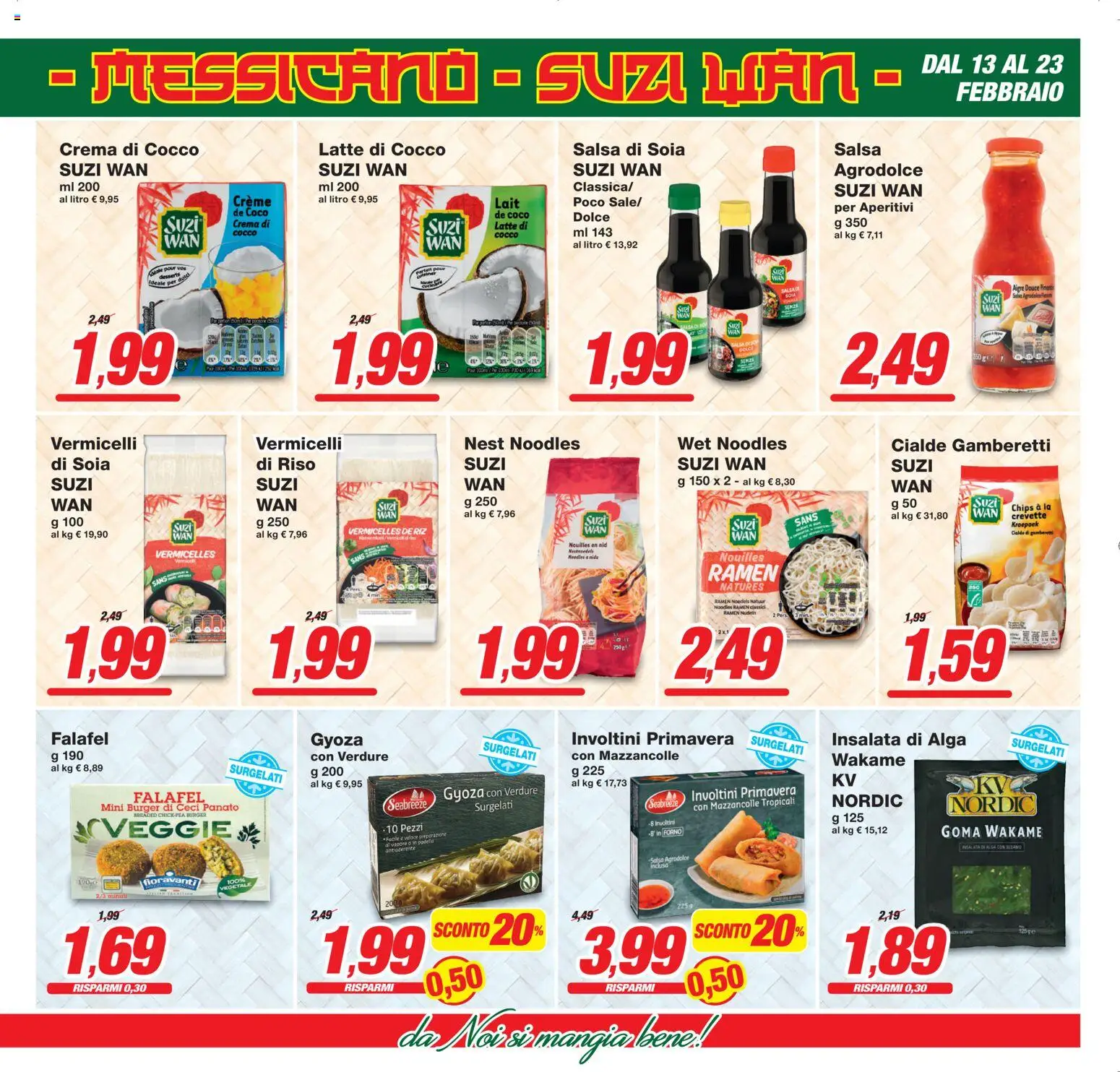 Volantino Prix del 13.02.2026 | Pagina: 11 | Prodotti: Riso, Insalata, Salsa, Falafel