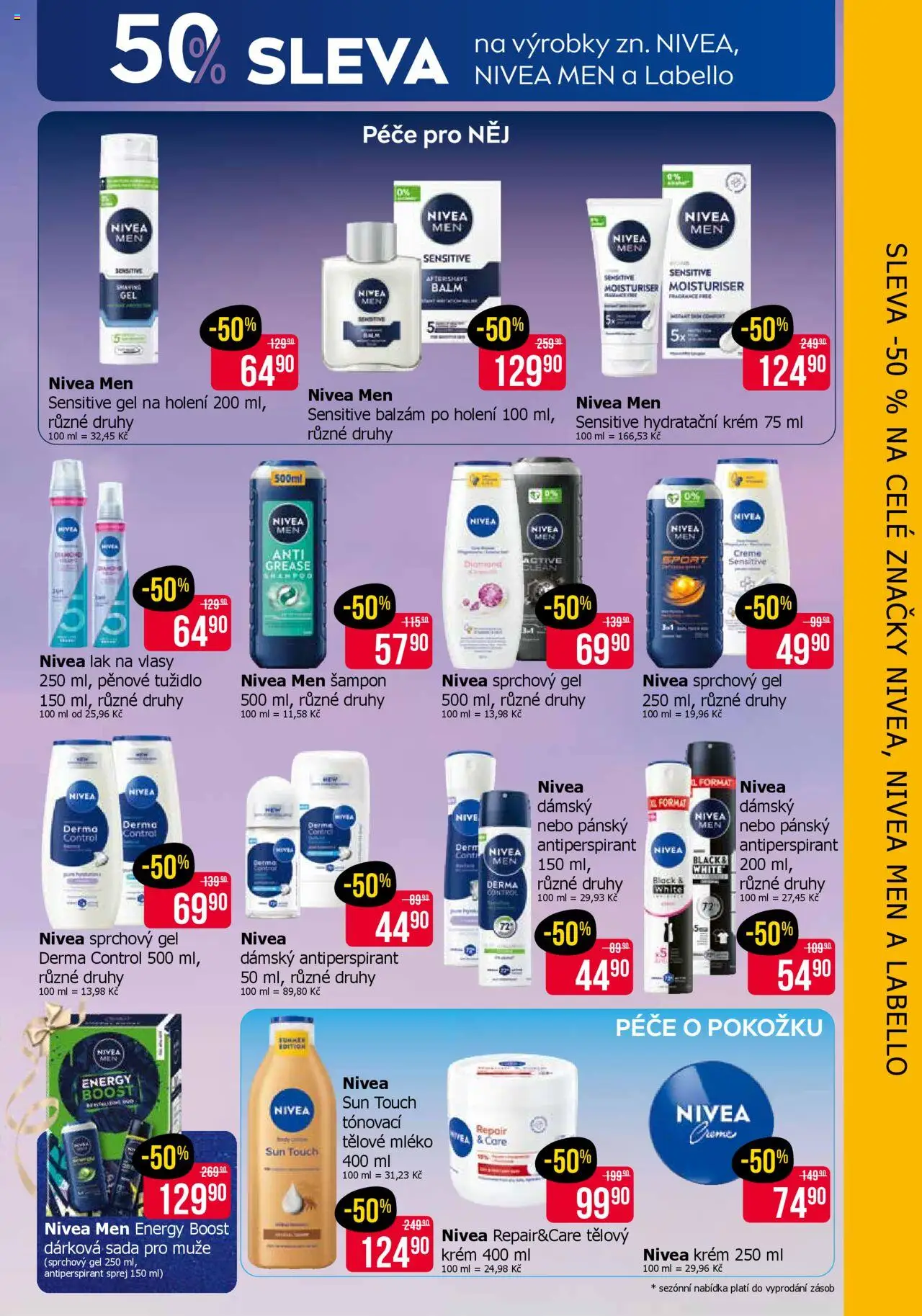 TETA Drogerie leták od 22.10.2025 | Strana: 3 | Produkty: Nivea, Krém, Lak na vlasy, Tužidlo