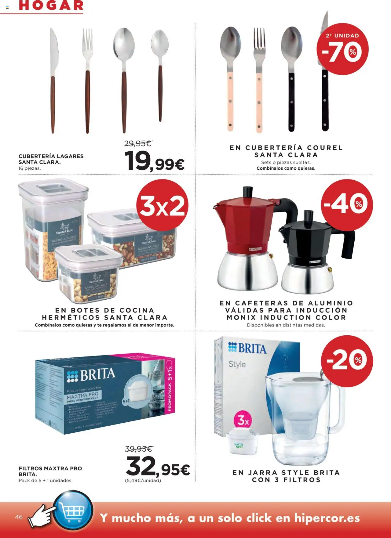 Hipercor catálogo │ válido desde el 25.09.2025 | Página: 50 | Productos: Té, Cocina, Cubertería