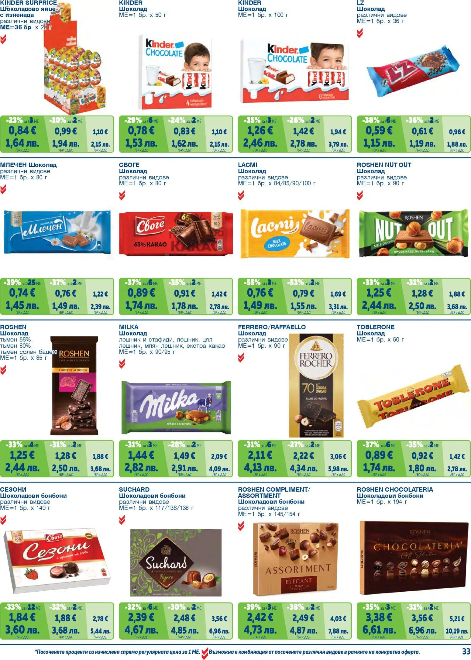 {H1} | Страница: 33 | Продукти: Шоколад, Бонбони, Siège bébé, Аромат