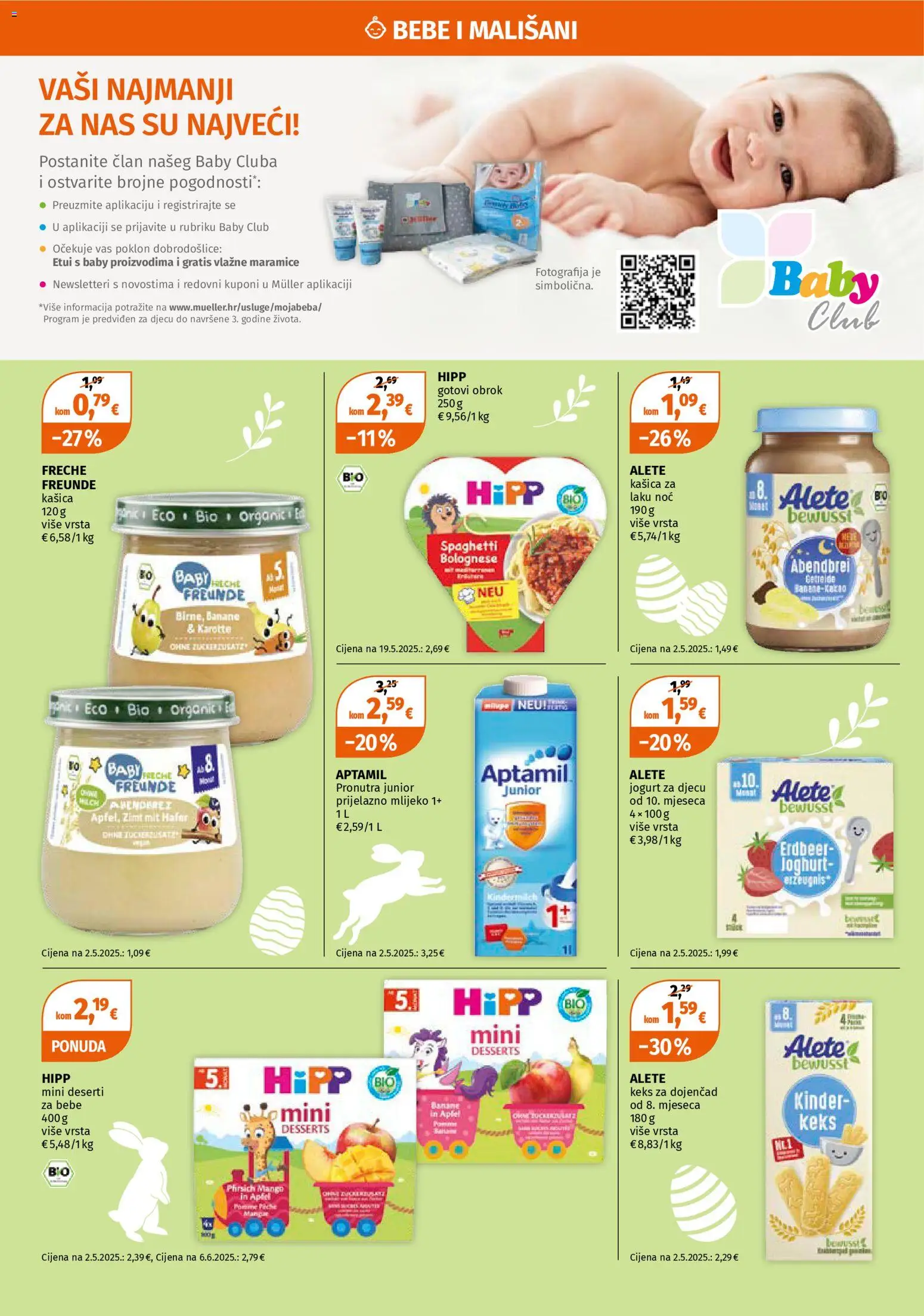 Müller katalog | vrijedi od 23.03.2026 | Stranica: 13 | Proizvodi: Vlažne maramice, Jogurt, Keks, Mango