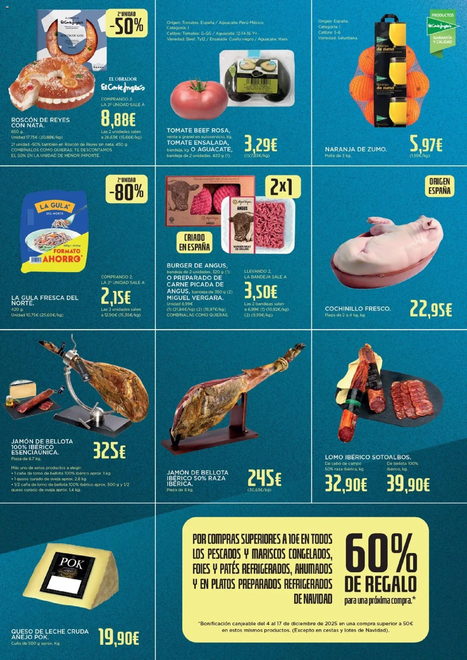 Hipercor - Black Friday │ válido desde el 24.11.2025 | Página: 2 | Productos: Leche, Naranjas, Té, Cuna