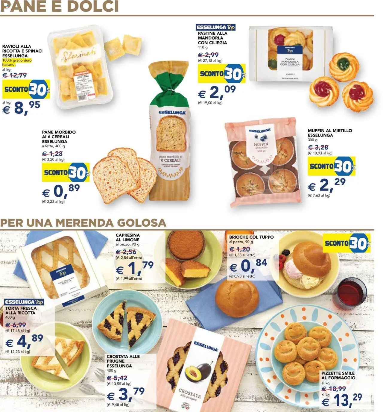 Volantino Esselunga S del 14.08.2025 | Pagina: 15 | Prodotti: Cereali, Top, Spinaci, Ravioli