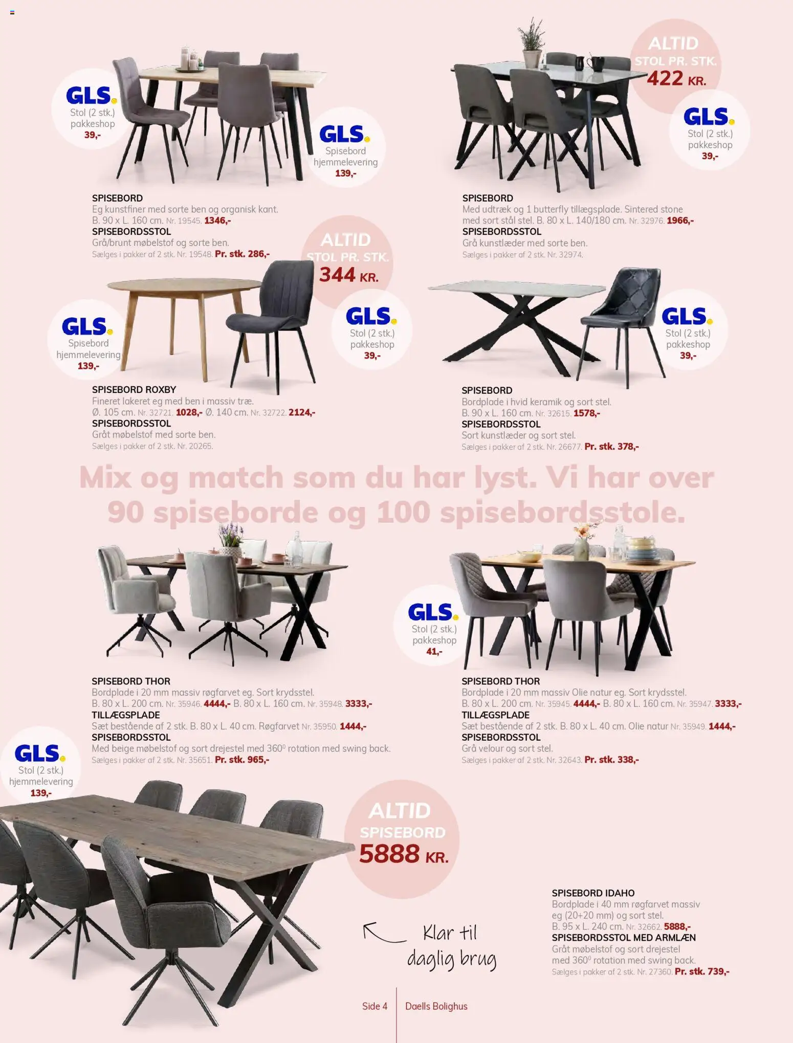 Daells Bolighus tilbudsavis – gyldig fra 28.01.2026 | Side: 4 | Produkter: Olie, Stol, Søm, Butterfly