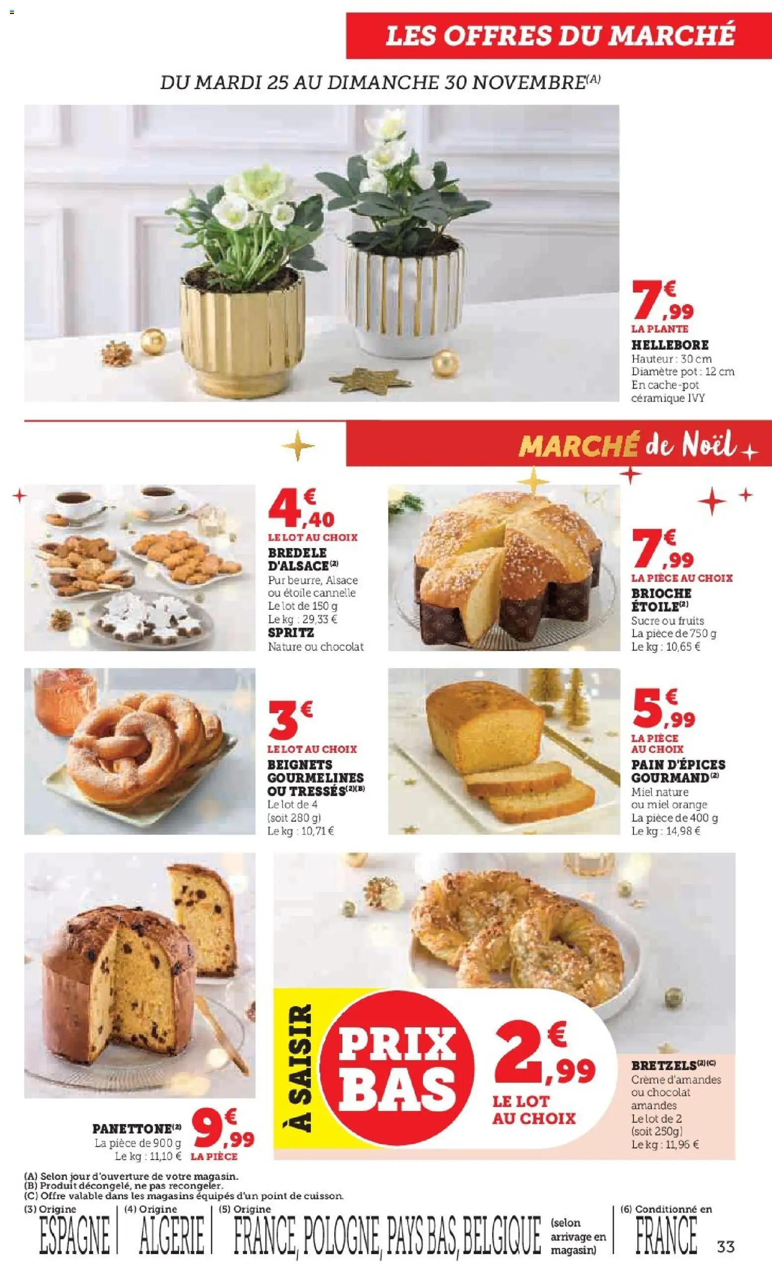 {H1} | Page: 33 | Produits: Orange, Pain, Chocolat, Amandes