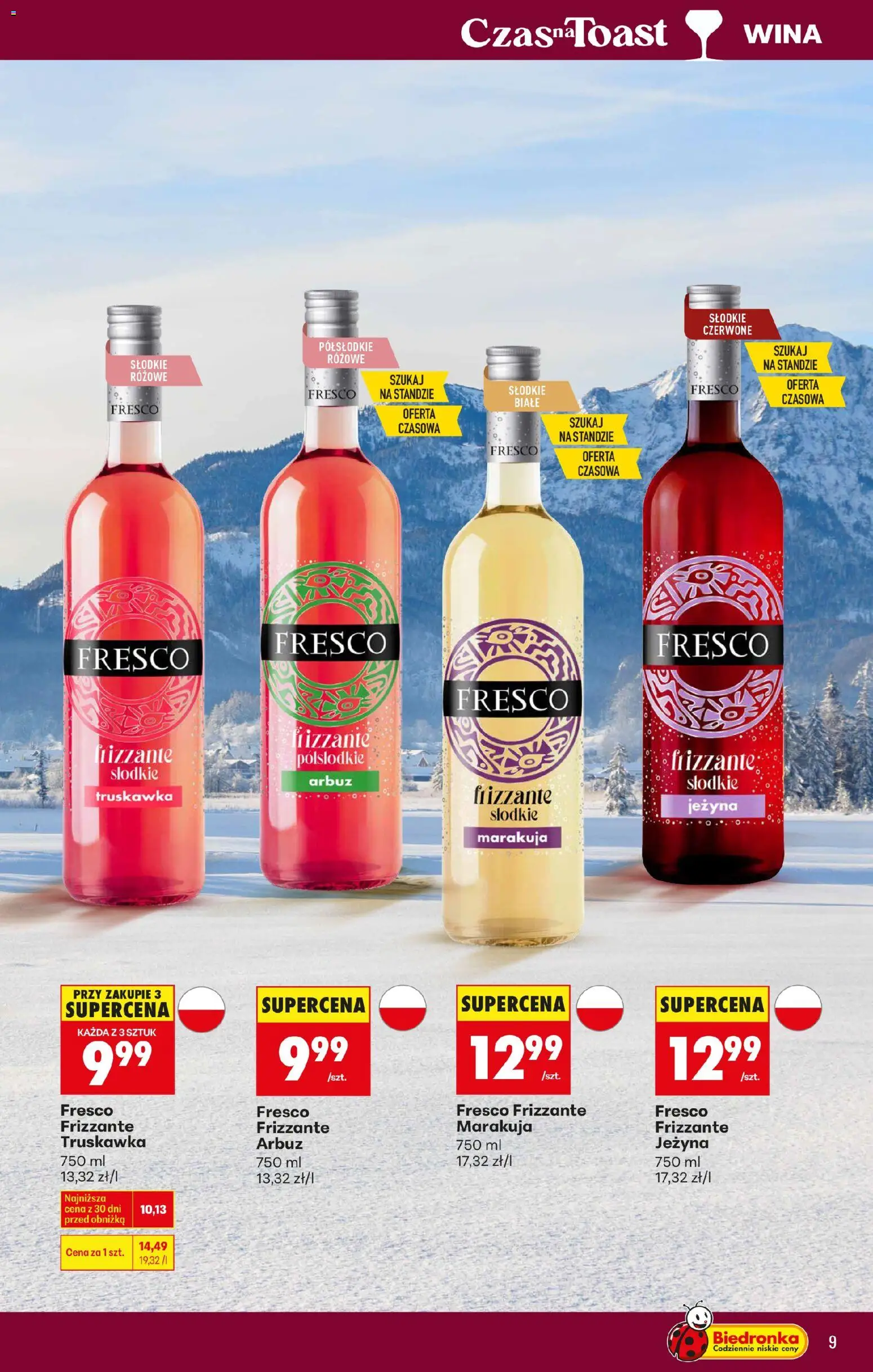 Biedronka gazetka - Czas na toast od 12.01.2026 | Strona: 11 | Produkty: Arbuz, Fresco
