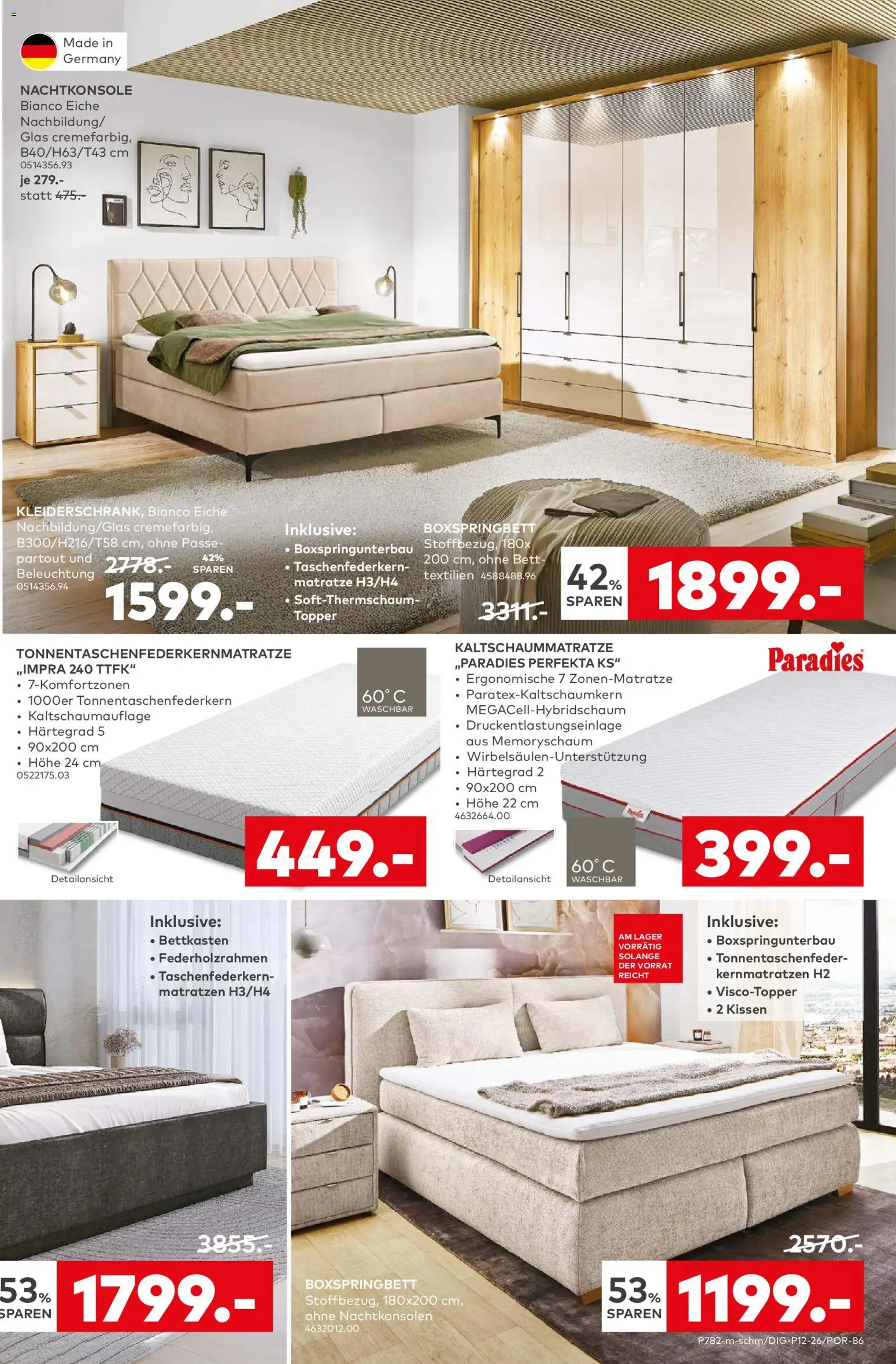 Porta! Prospekt Zwickau – gültig ab 09.03.2026 | Seite: 11 | Produkte: Bett, Kissen, Boxspringbett, Topper