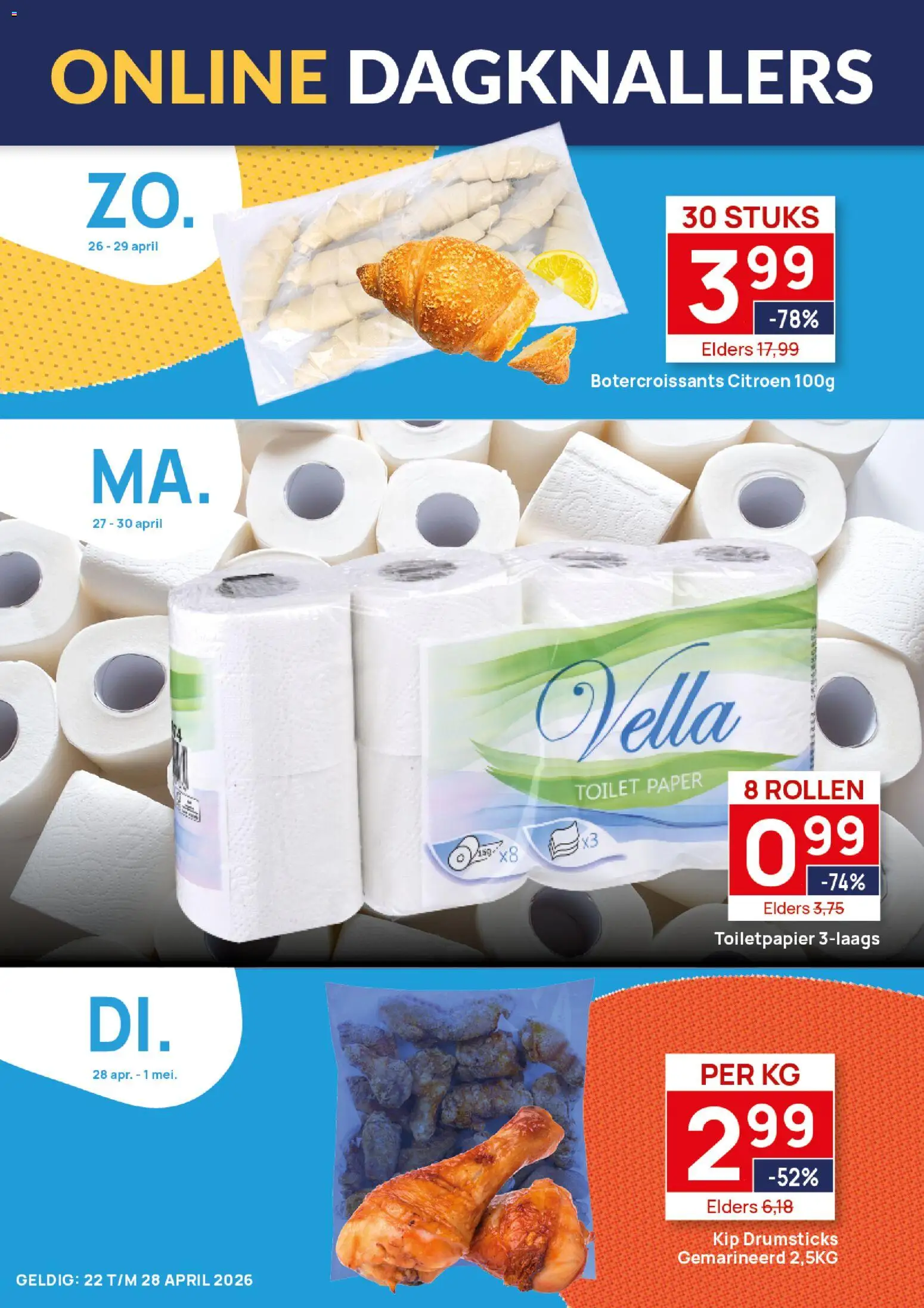 {H1} | Pagina: 3 | Producten: Citroen, Toilet, Toiletpapier, Kip