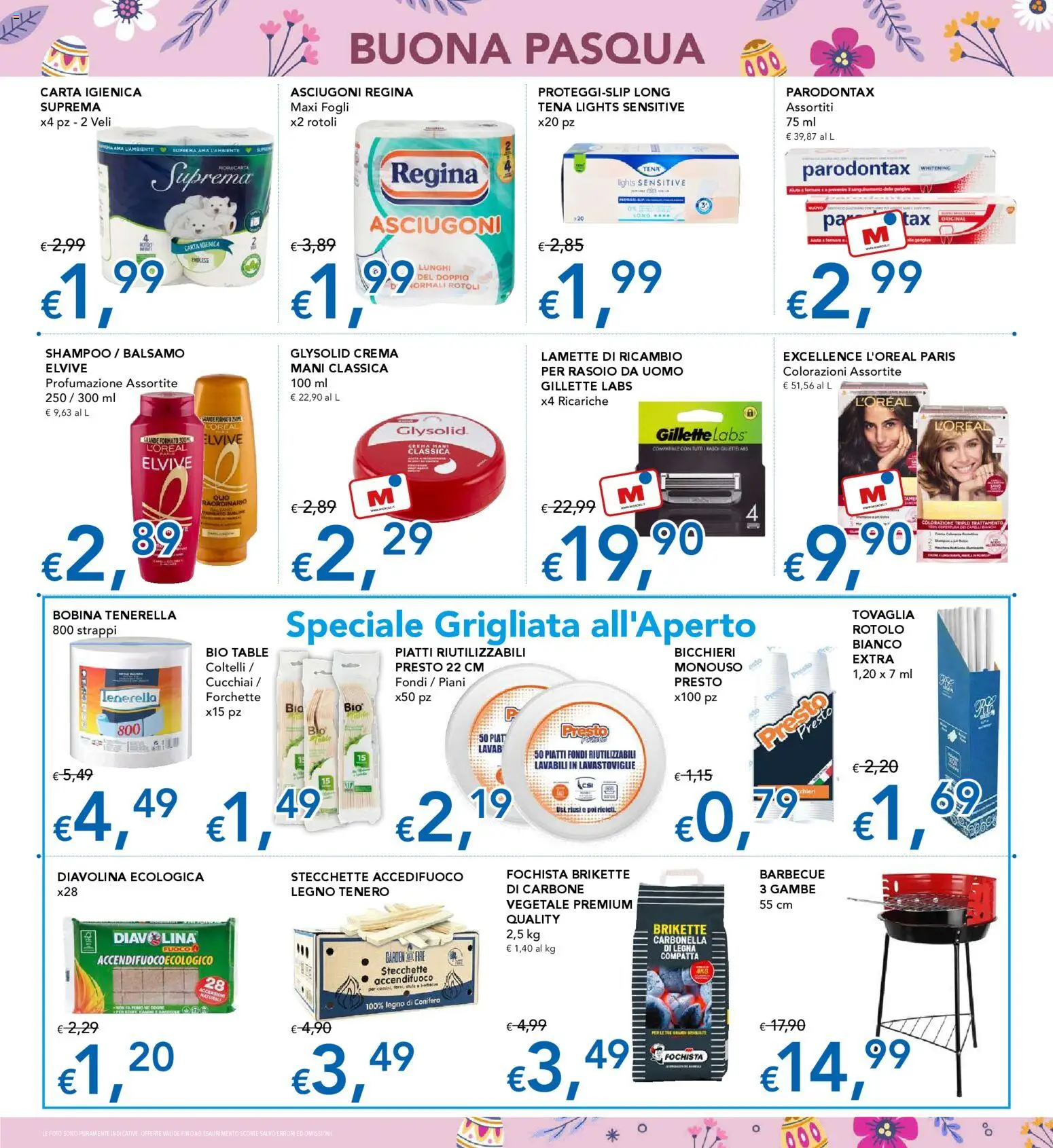 Volantino Migross del 26.03.2026 | Pagina: 14 | Prodotti: Shampoo, Crema, Barbecue, Tovaglia