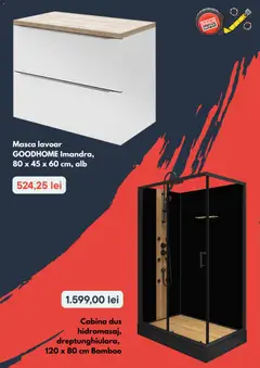 Ofertele Brico Depot valabile de la 15.01.2026 | Pagină: 2 | Produse: Lavoar, Duș, Yaşlı Köpek Konservesi