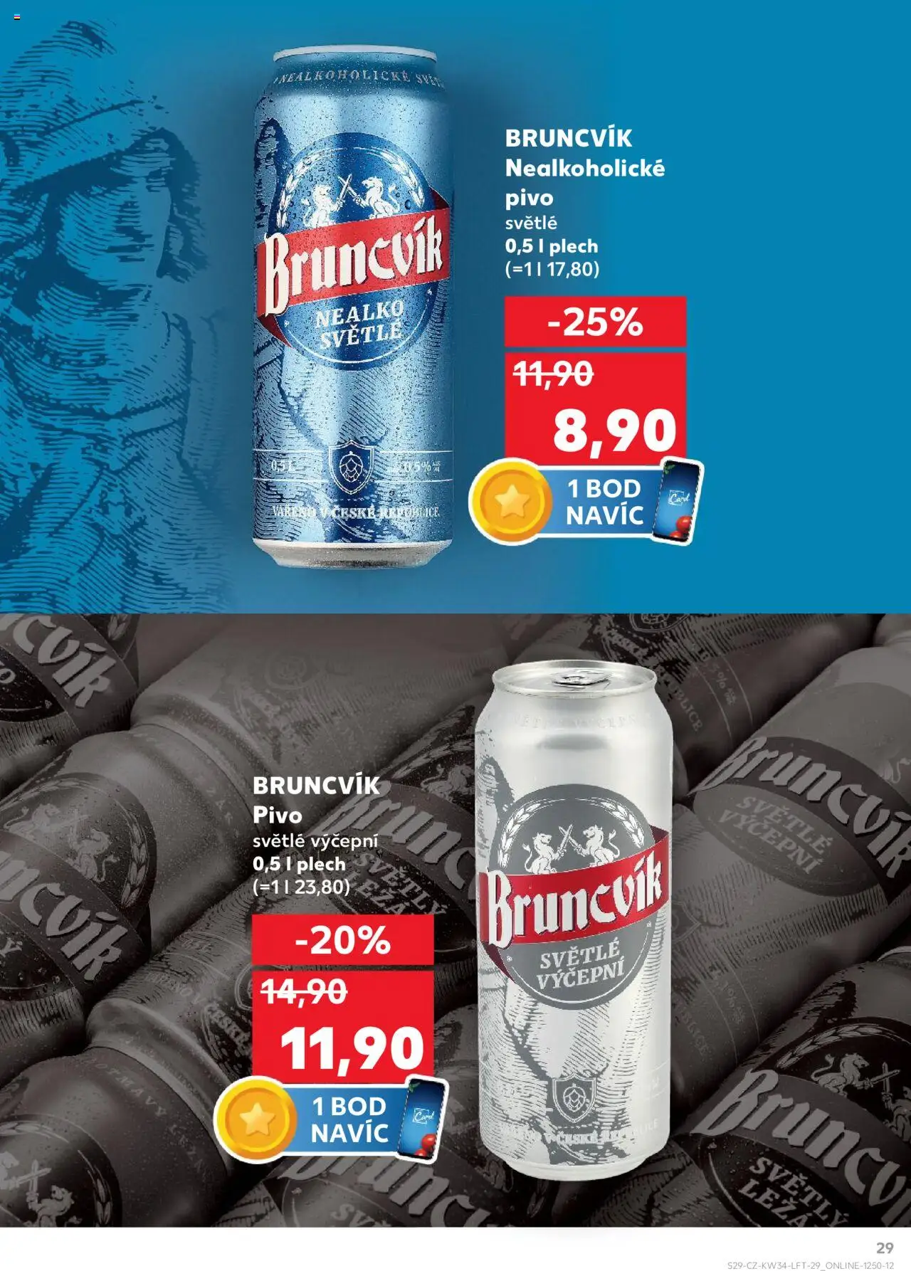 Kaufland leták - Brno od 20.08.2025 | Strana: 29 | Produkty: Pivo, Plech, Nealkoholické pivo