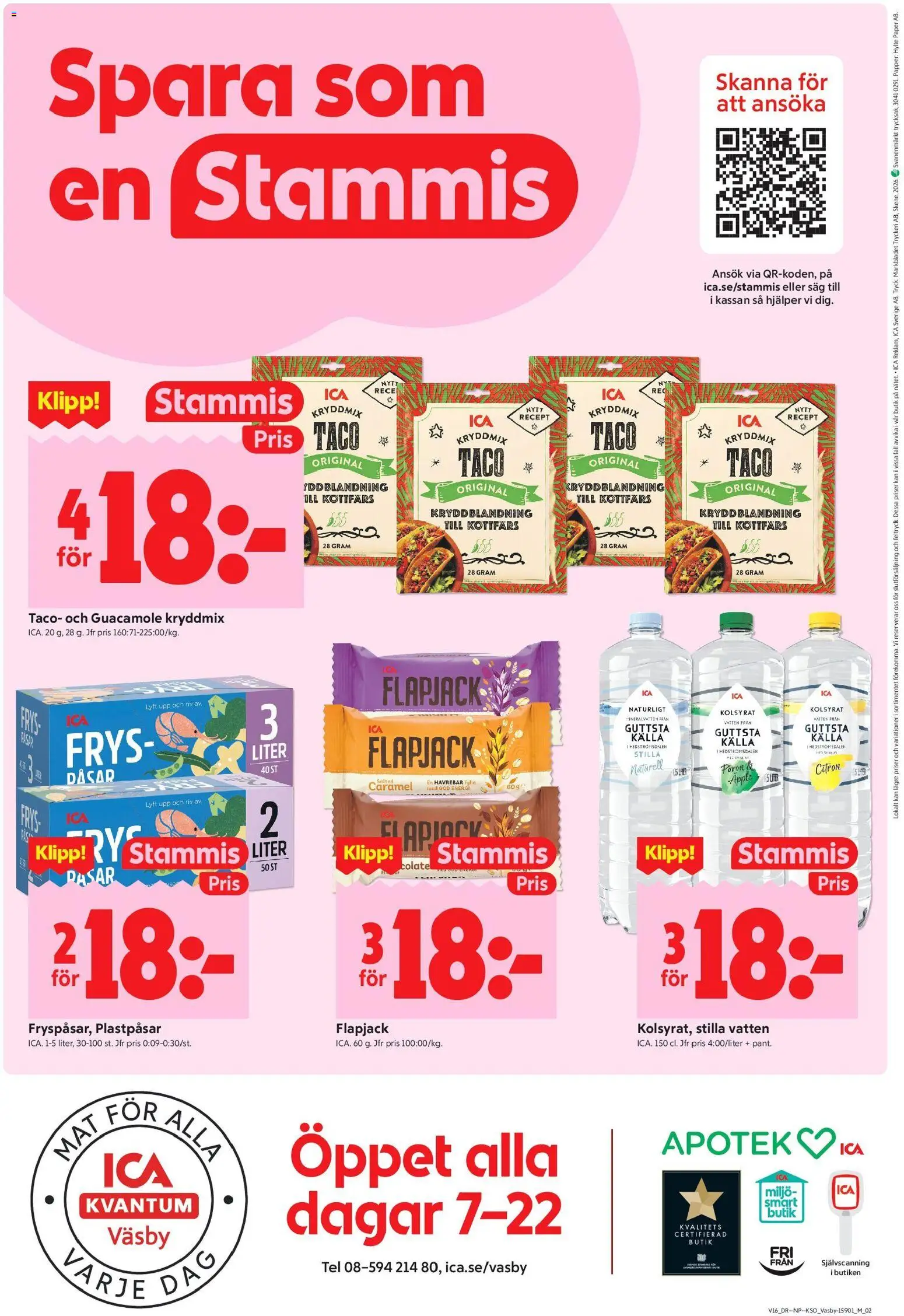 ICA Kvantum reklamblad aktuell från 13.04.2026 | Sida: 10 | Produkter: Såg, Mineralvatten, Guacamole, Frys