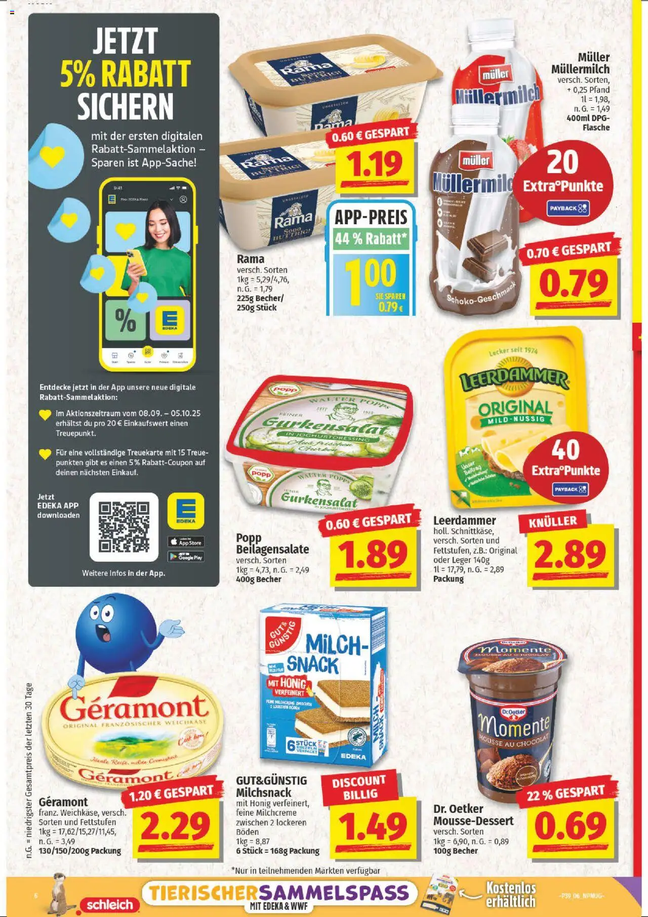 NP Discount Prospekt 	 – gültig ab 22.09.2025 | Seite: 6 | Produkte: Geramont, Milch, Müllermilch, Muller mullermilch