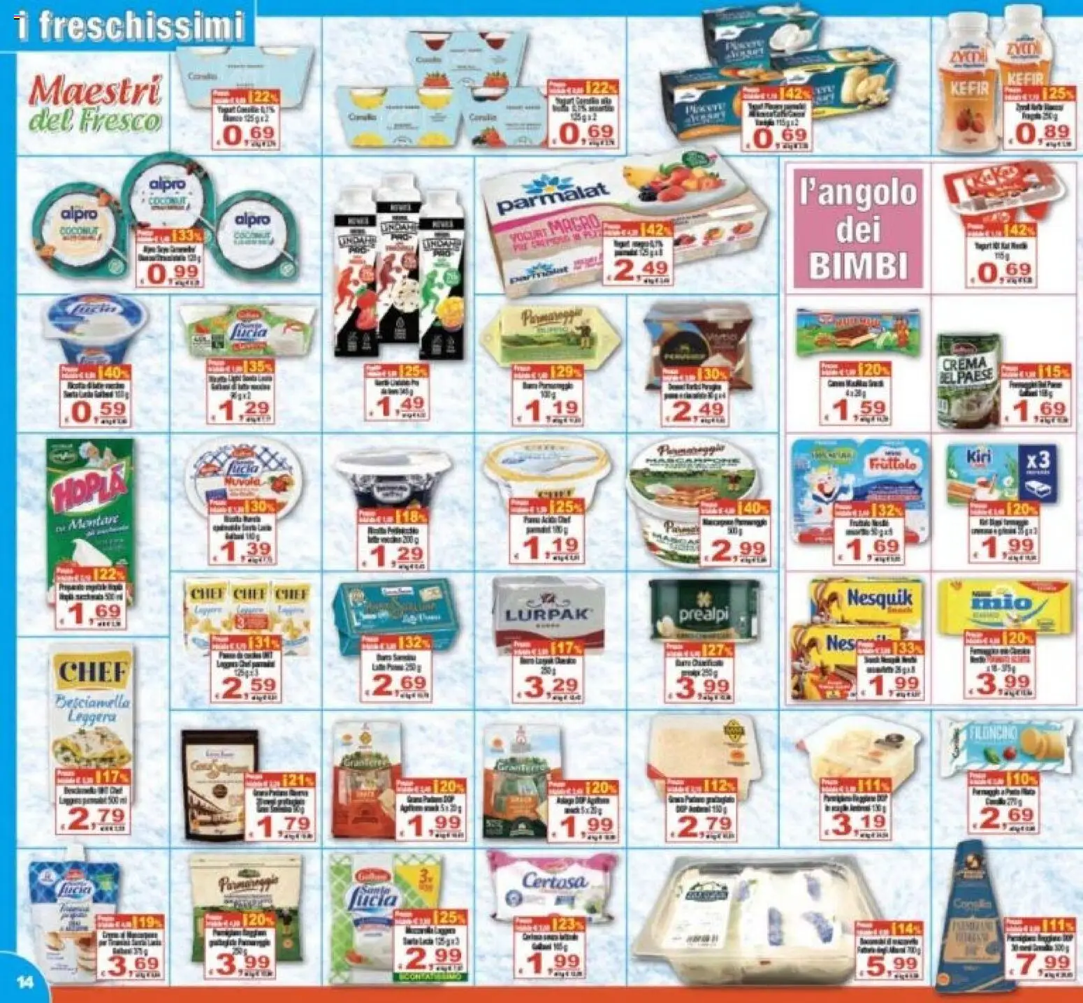 Volantino CTS del 27.12.2025 | Pagina: 14 | Prodotti: Crema, Yogurt, Besciamella