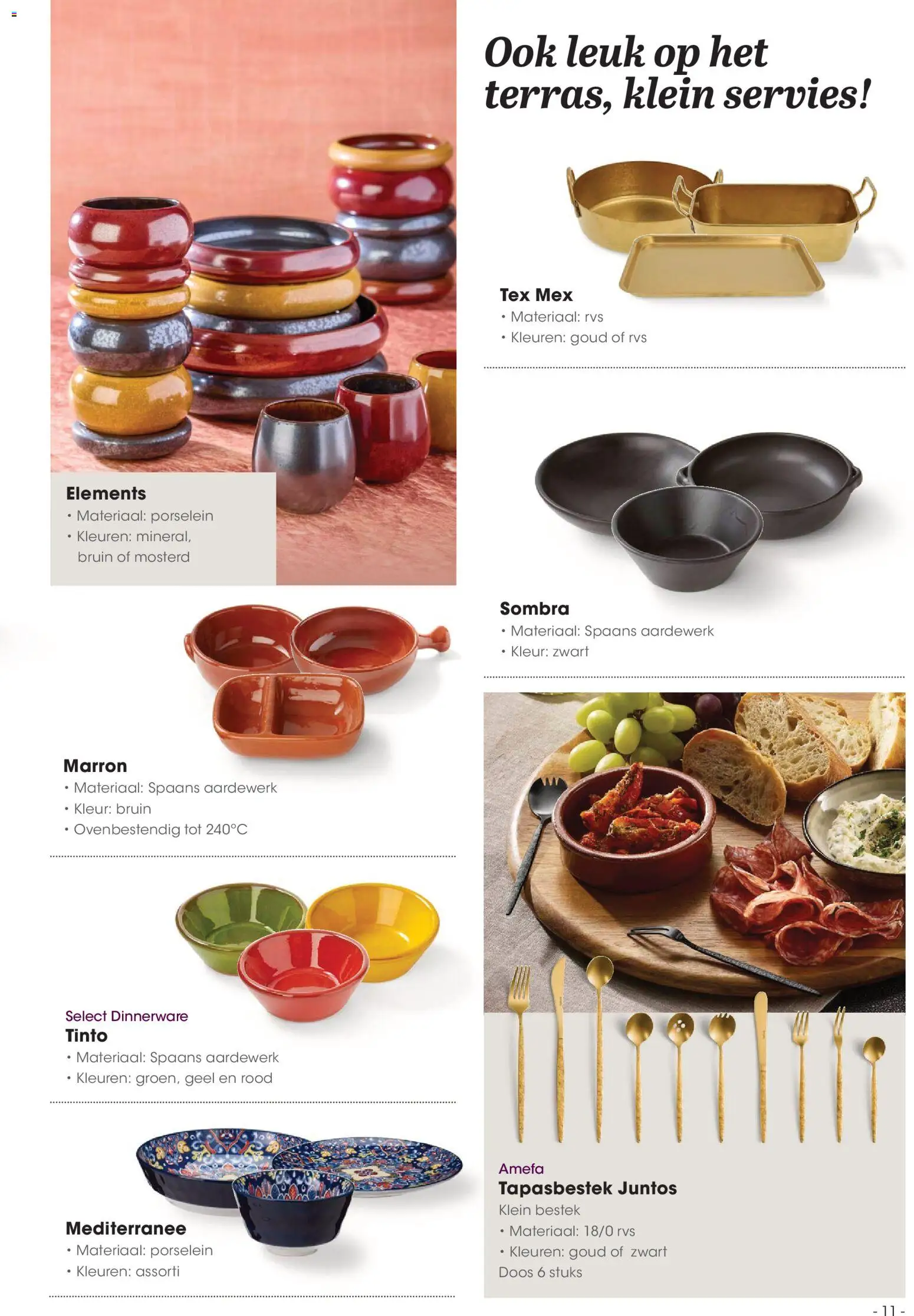 {H1} | Pagina: 11 | Producten: Servies