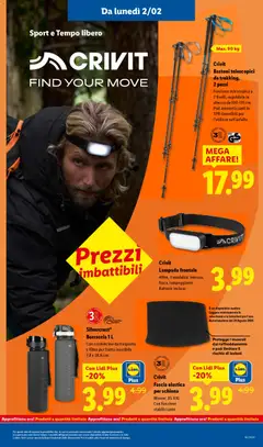 Anteprima del volantino Silvercrest® Borraccia 1 L, Con cordoncino da trasporto e filtro per frutta inseribile 7,8 x 28,6 cm valido a partire dal 02.02.2026 | Pagina: 35