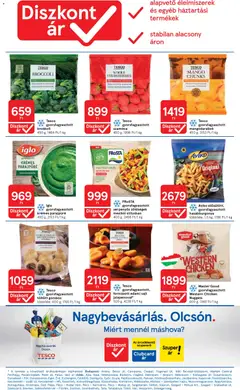 Tesco aktuális akciós újság - amely érvényes a következő dátumtól: 16.04.2026 | Oldal: 10 | Termékek: Nuggets, Sajt, Brokkoli, Mangó
