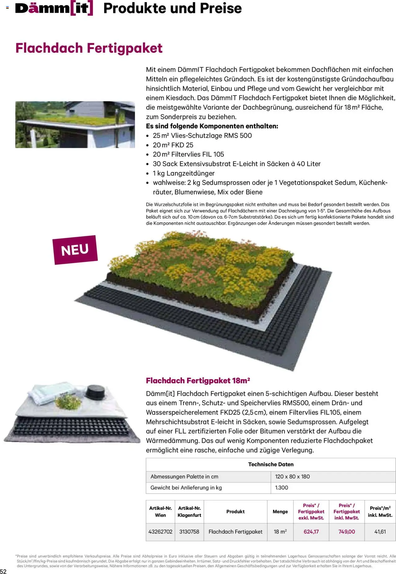 Lagerhaus Dämm[it] Katalog 2025 gültig ab 08.01.2025 | Seite: 52 | Produkte: Gewicht